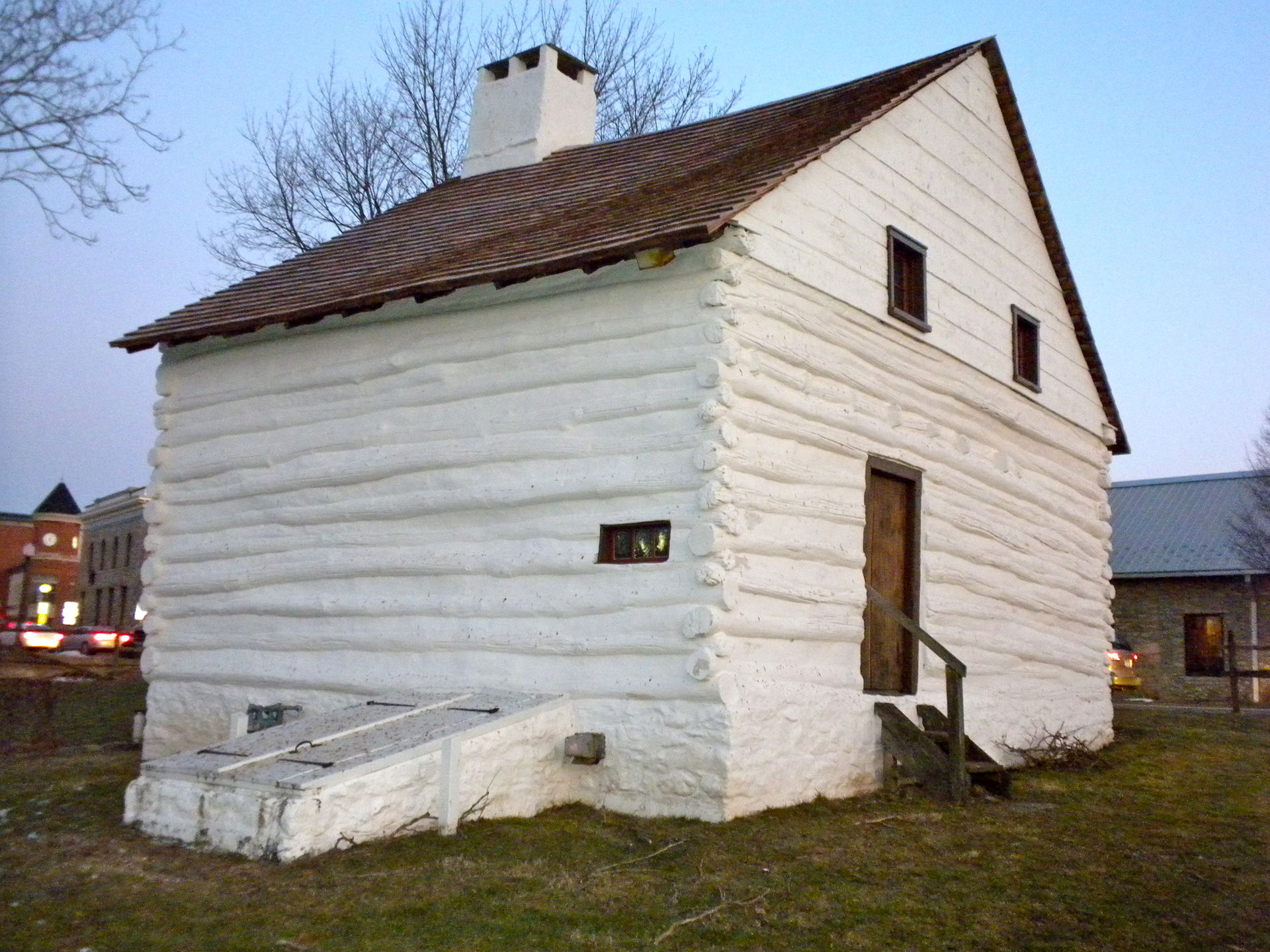 Log house next to Brandywine Creek in Downingtown, Pennsylvania…