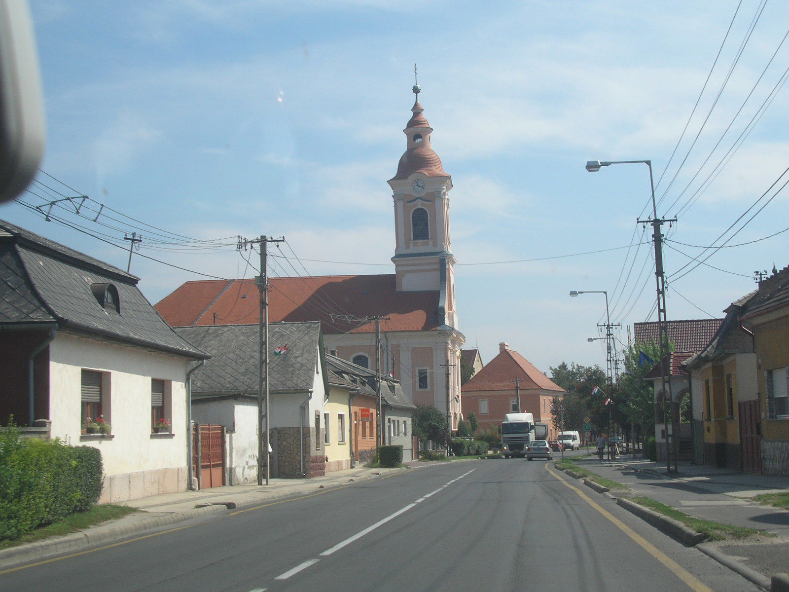 Saint Michael church at Kossuth Lajos Street (Route 10)