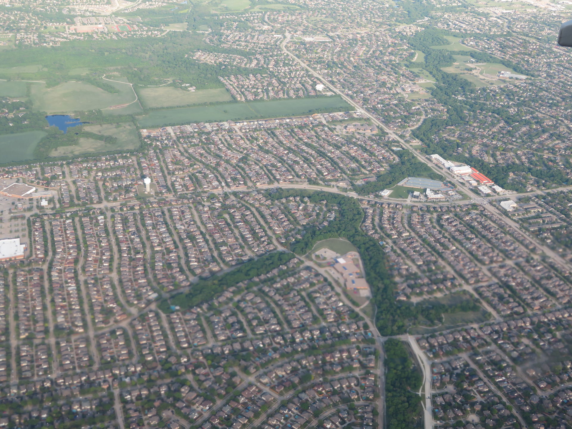 An aerial photo of Allen, Texas, United States