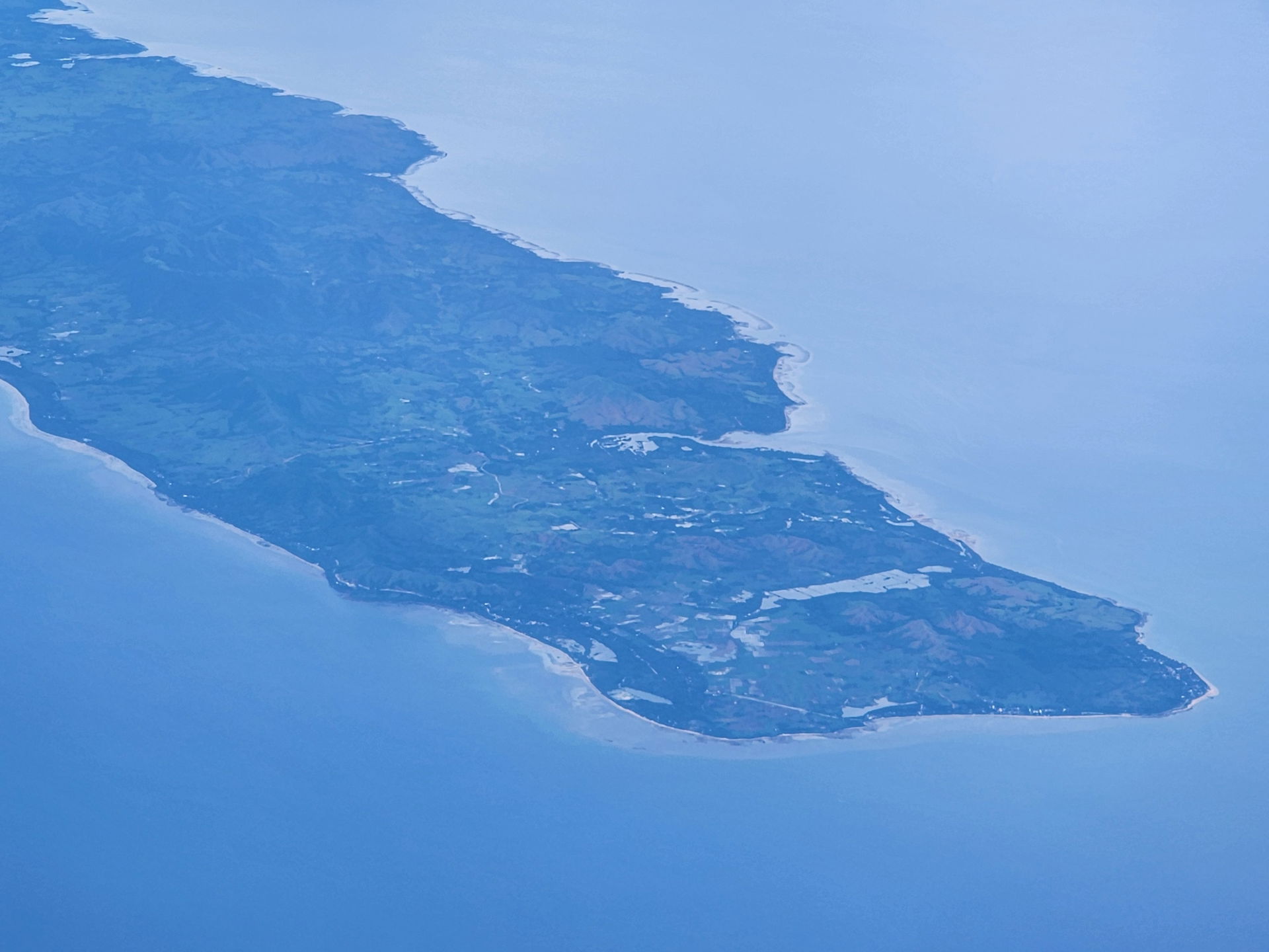 Aerial view of Balud town in Masbate.