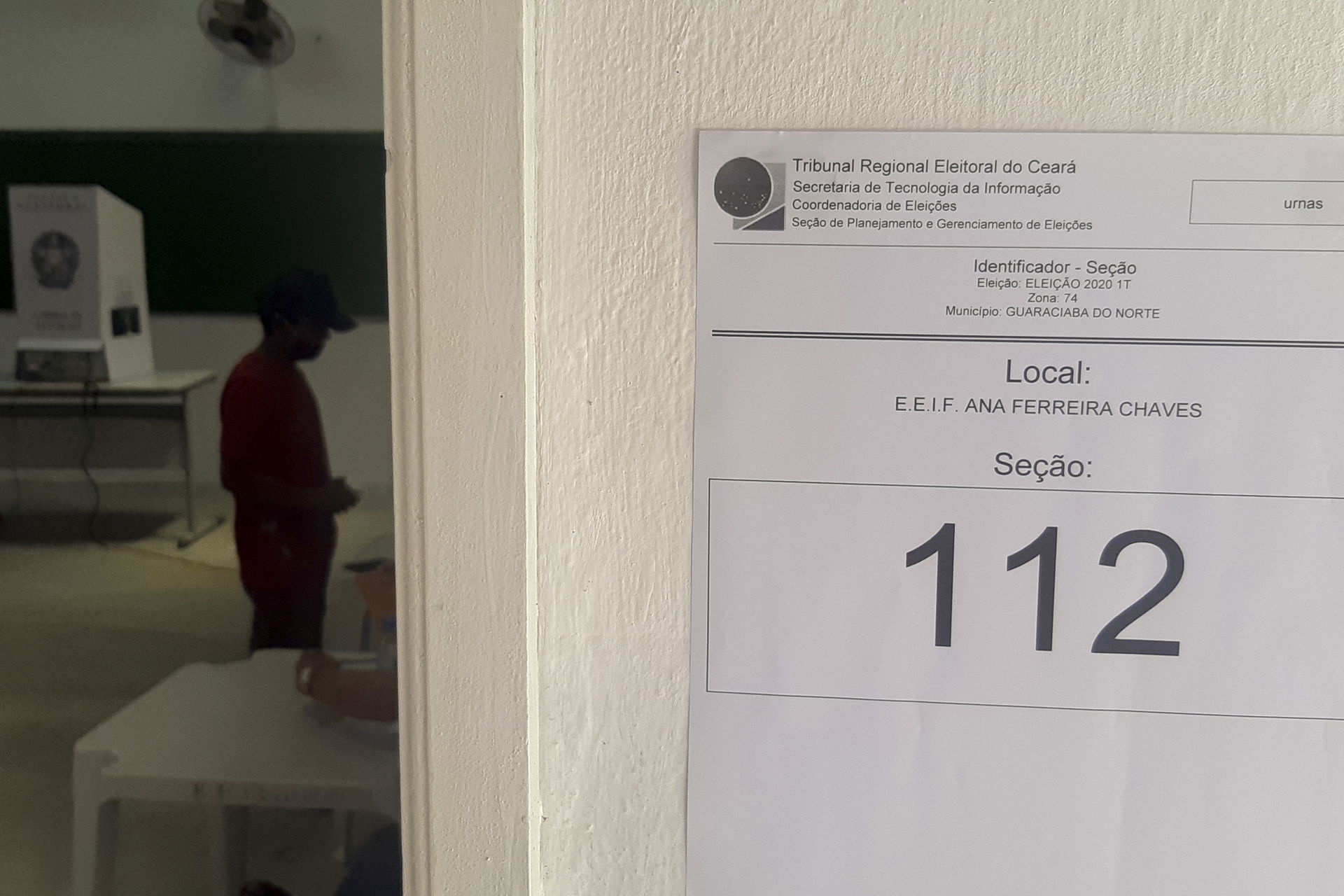 Sesão 112, Zona eleitoral 74, Escola de Educação Infantil e Fun…