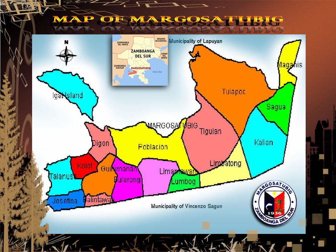 This is an edited Map of Margosatubig....With its Seal And Loca…