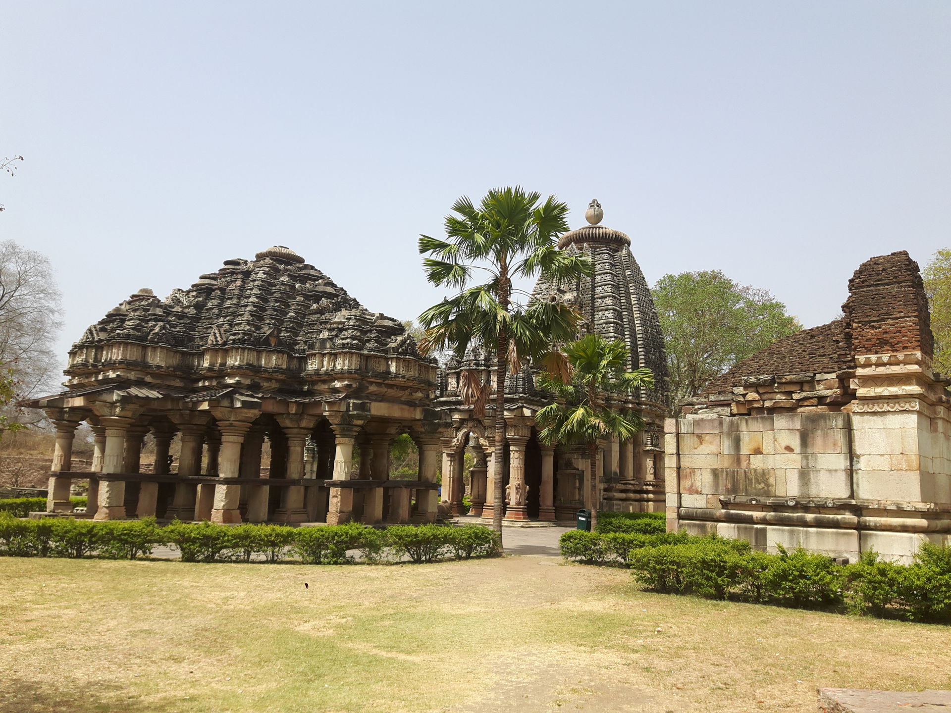 Shrinagar Chawri (left) and Ghateshwar Temple (center) in Barol…