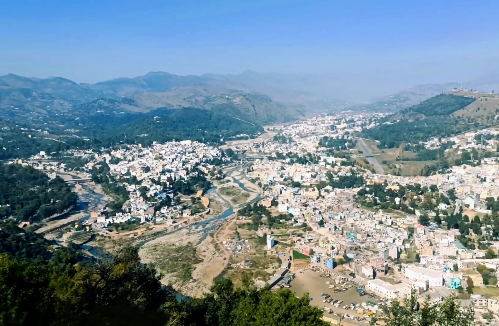 Top view of Rajouri city, It includes the rivers coming from Th…
