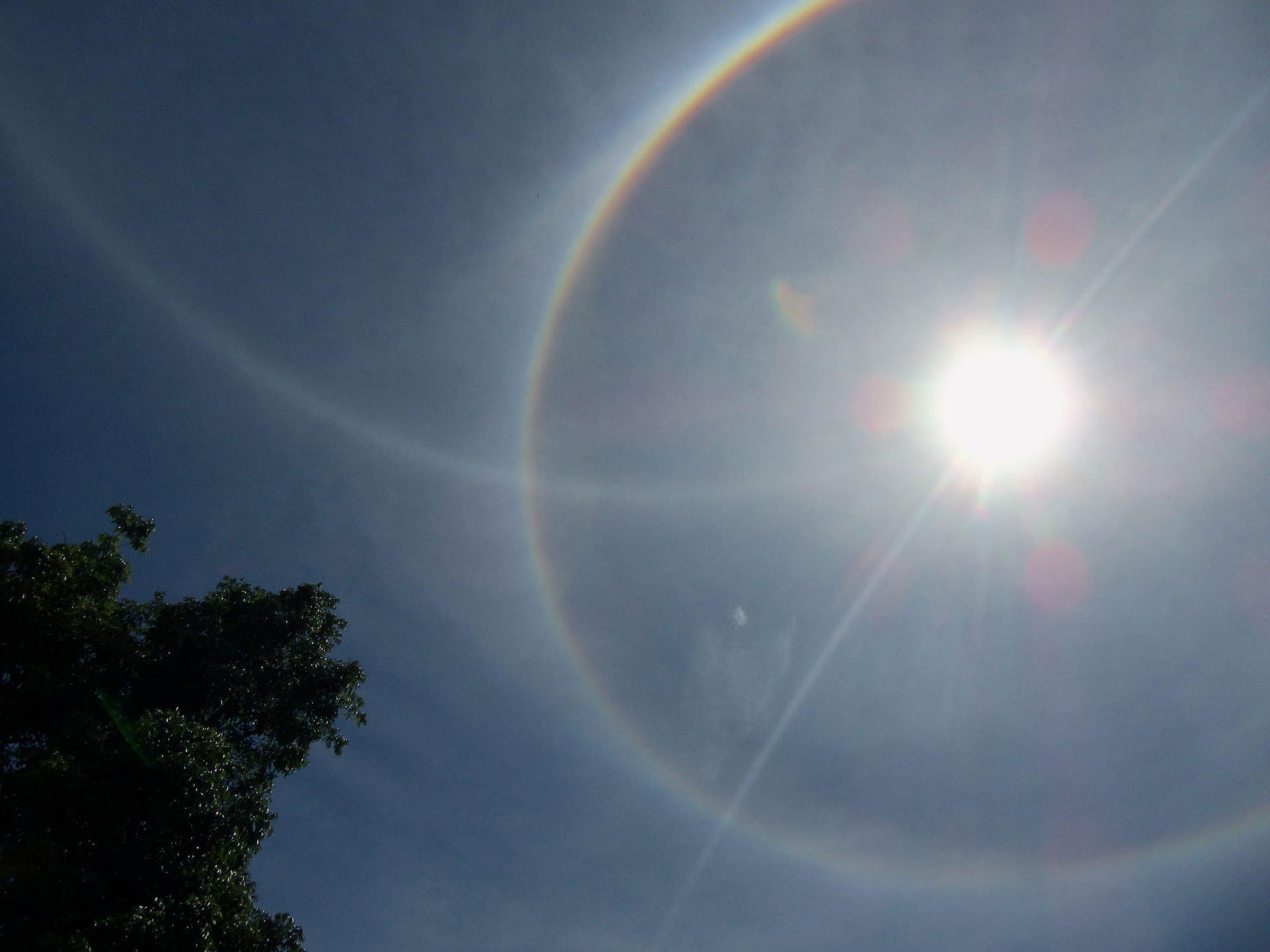 This sundog lasted less than 5 minutes. Sky was mostly clear an…