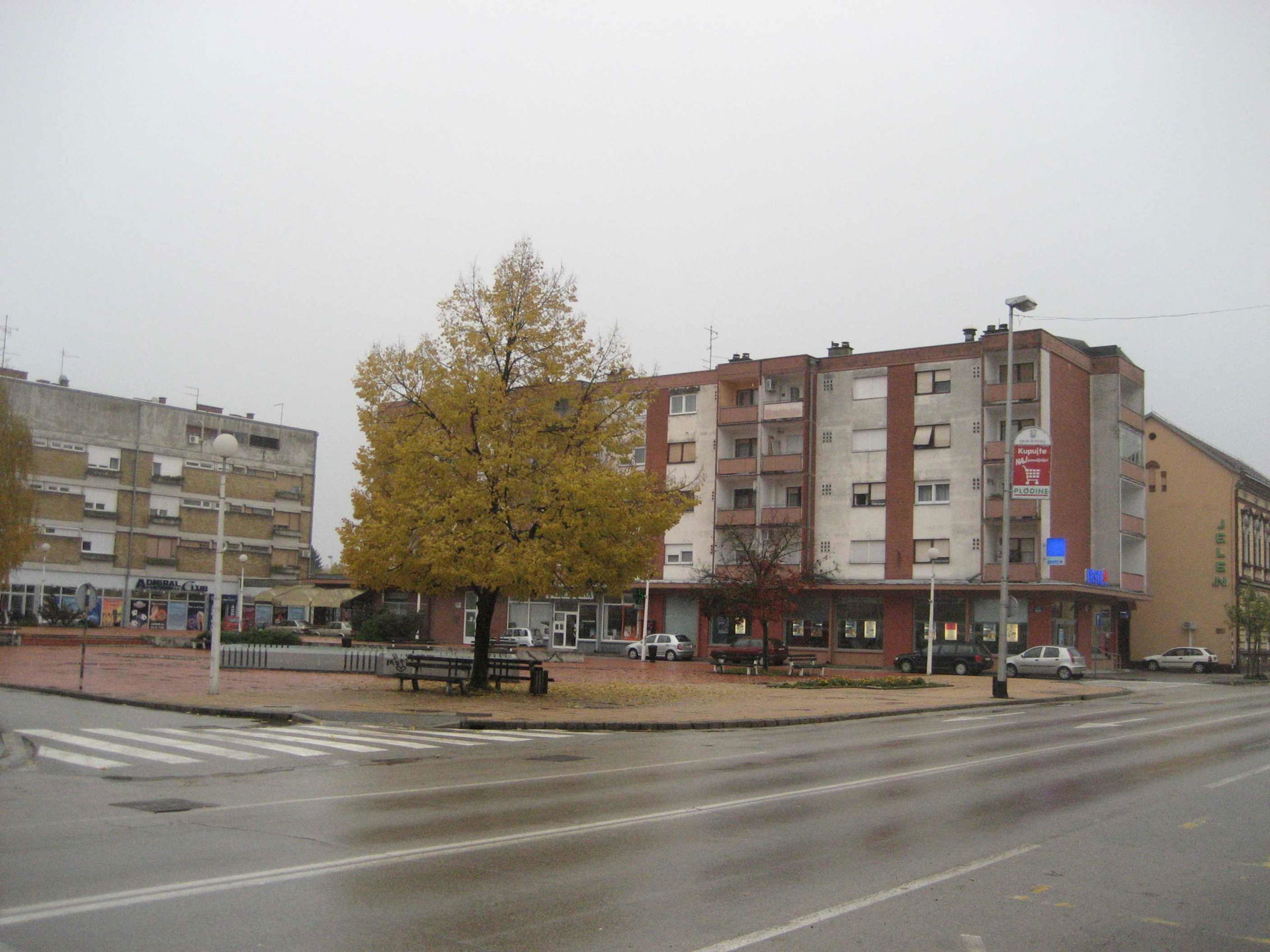 Marktplatz in Zupanja, Croatia