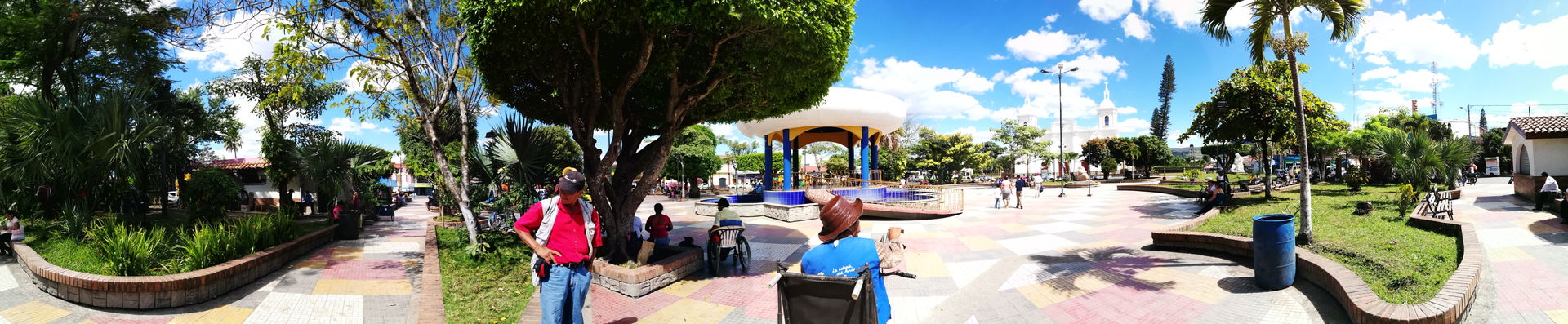 Vista panorámica del Parque Central de Estelí
