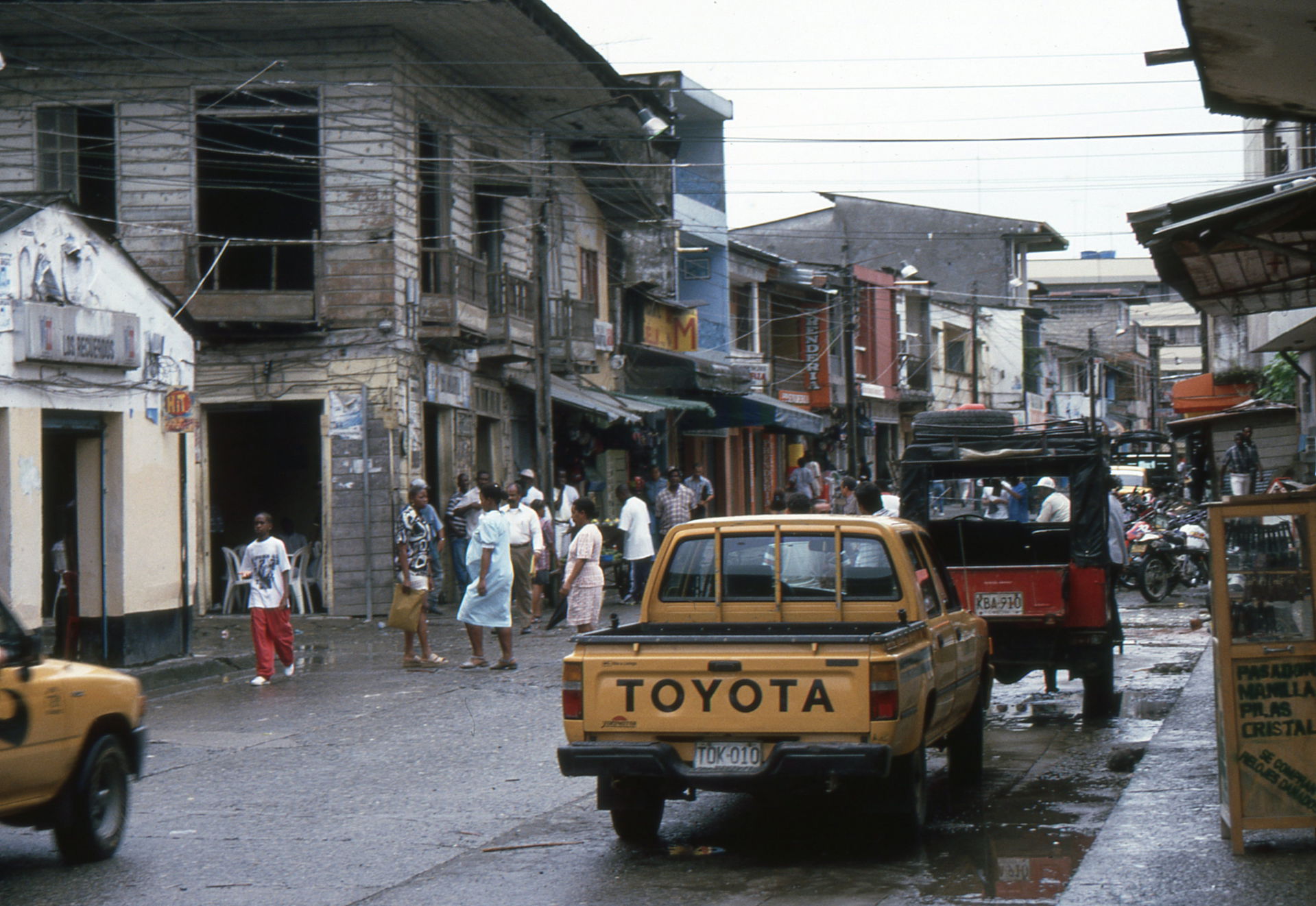 Het centrum van Quibdó in 1998