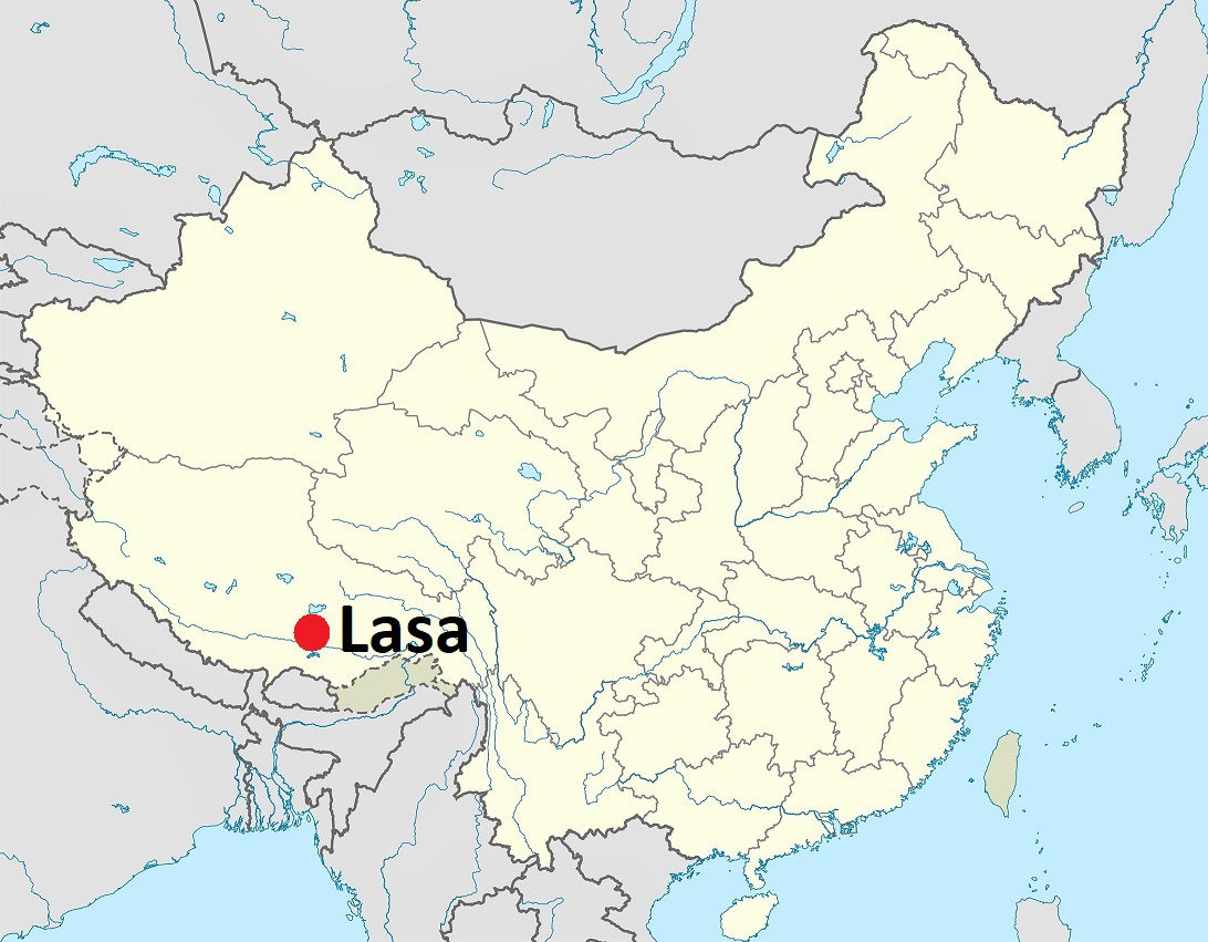 Location MAP Lhasa City in Tibet Autonomous Region, China. Base…
