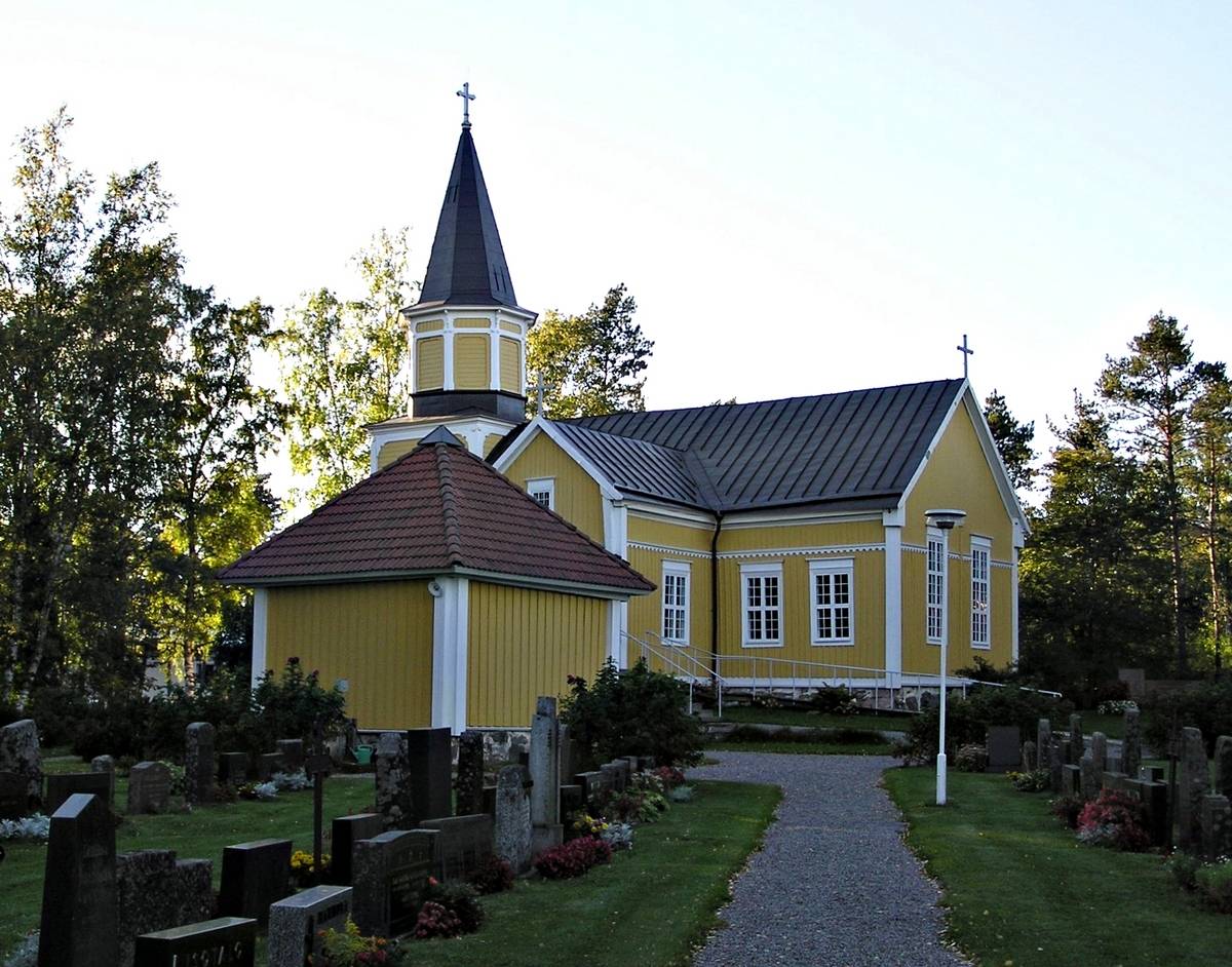 Vahto Church in Vahto (now part of Rusko), Finland