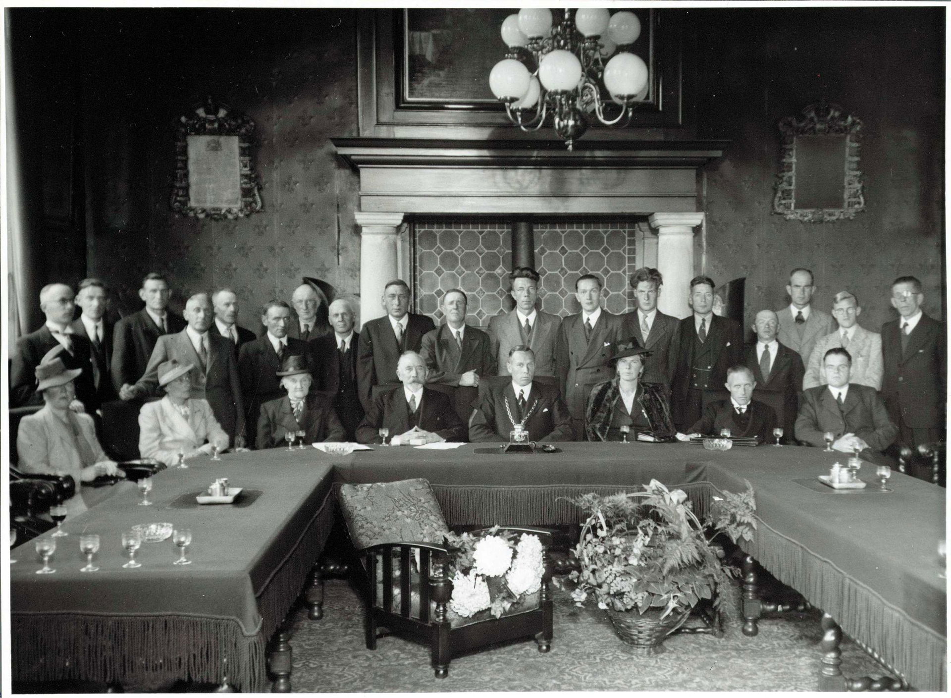 Foto genomen in de raadzaal van het stadhuis, bij gelegenheid v…