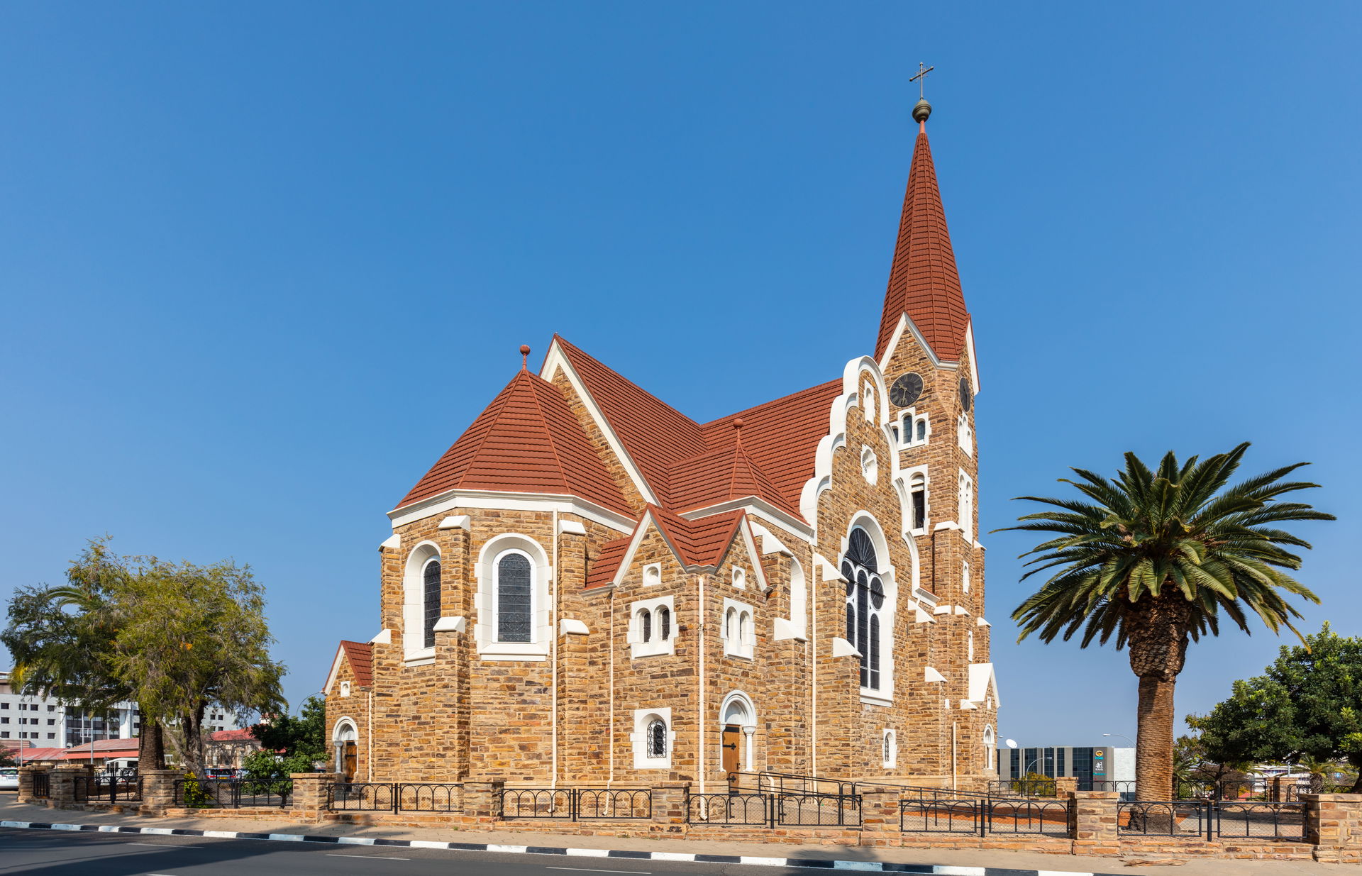 Christ church or Christuskirche, Windhoek, Namibia. The church,…