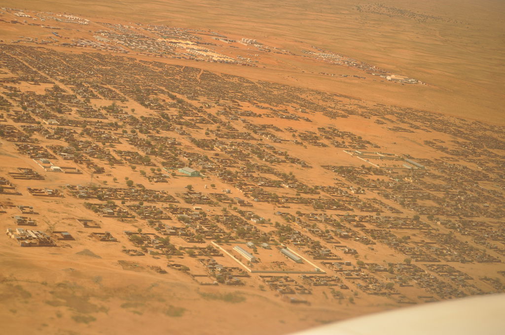 A view of El Fasher, Darfur, from above.