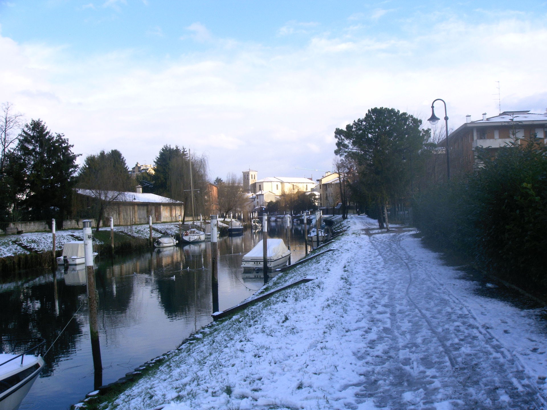 River Ausa in Cervignano (province of Udine, Italy)