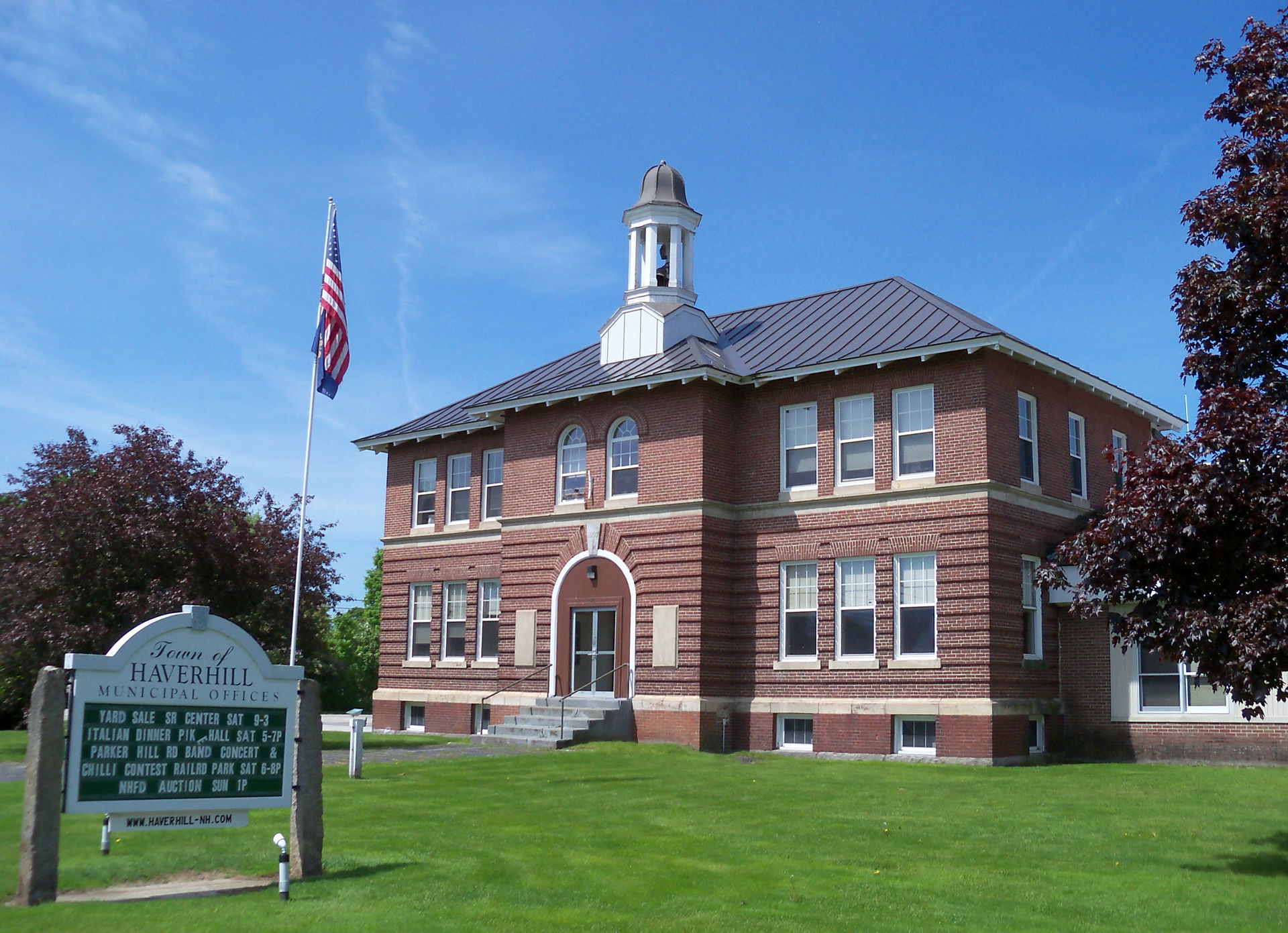 Town Hall in Haverhill, New Hampshire, USA.