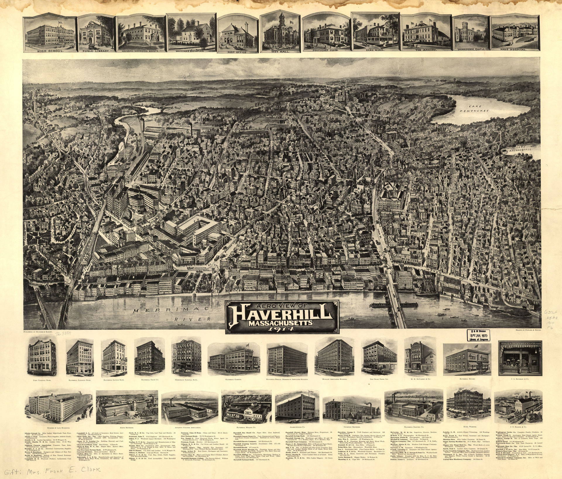Perspective map not drawn to scale. Bird's-eye-view. LC Panoram…