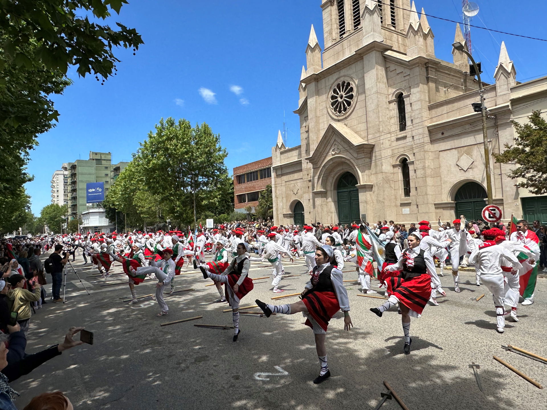 Celebrations of the 2023 National Basque Week in Necochea.
