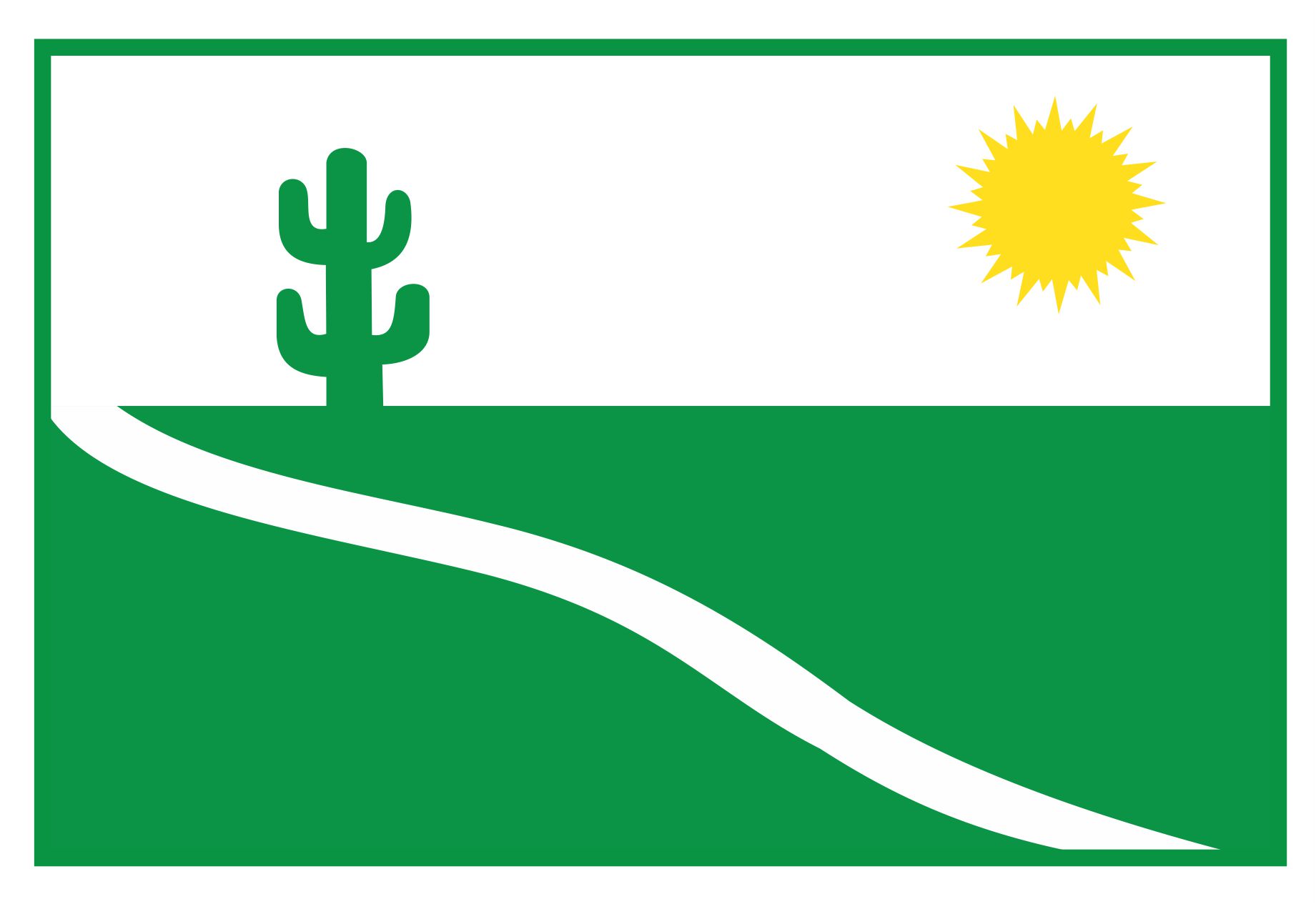 Bandeira oficial do município de Sertânia - Pernambuco.
