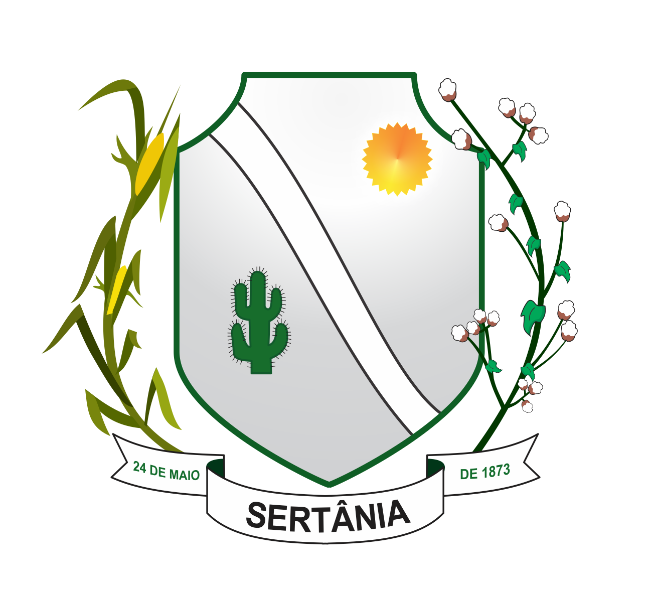 Brasão Oficial do município de Sertânia - Pernambuco