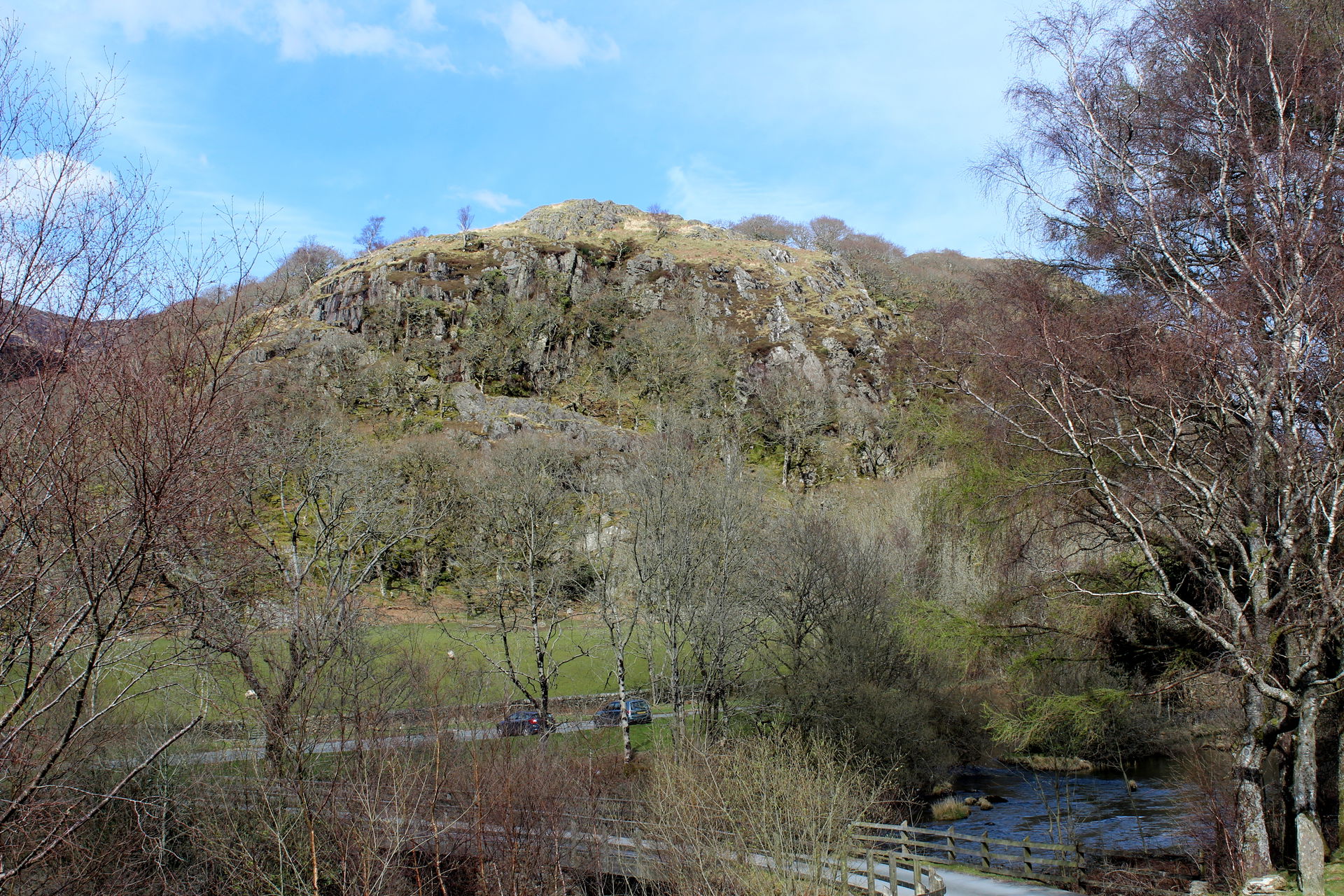 Dinas Emrys, near Beddgelert, Gwynedd, Wales, taken from the en…