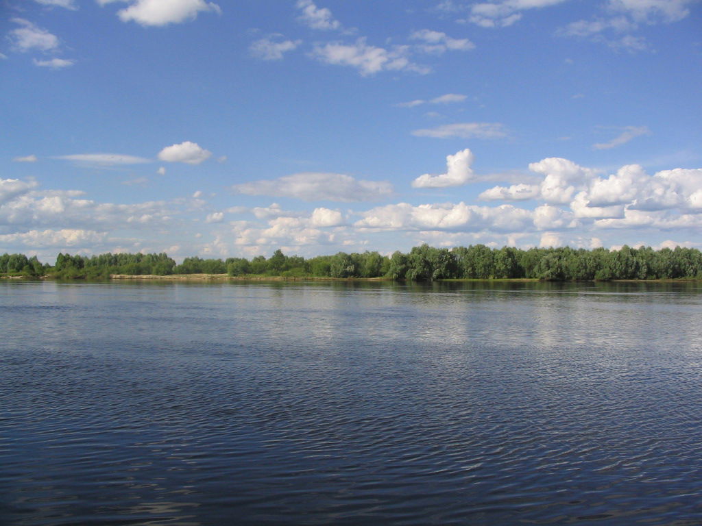 Pripyat river near Mazyr, Belarus
