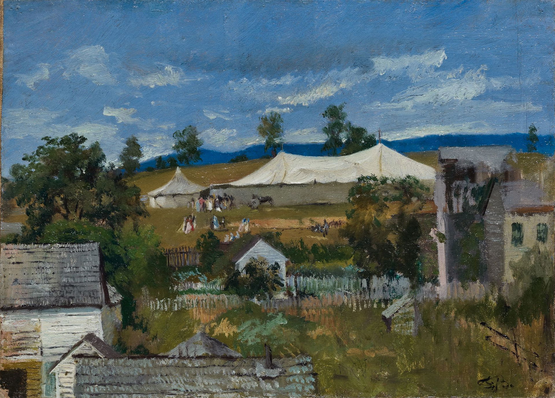 Zirkuszelt in Woodstock, 1867;