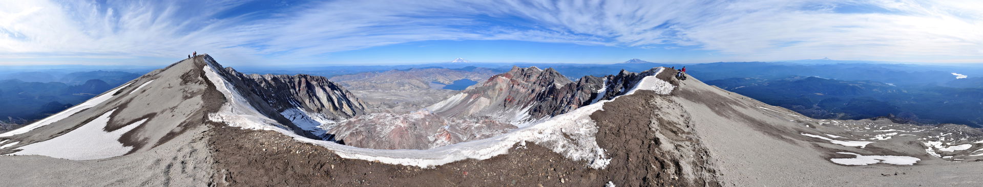 360° panorama from the summit of Mount St. Helens as seen on an…