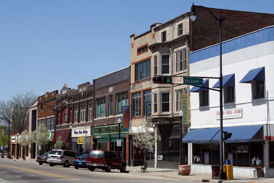 Downtown Beloit, Wisconsin, United States.
