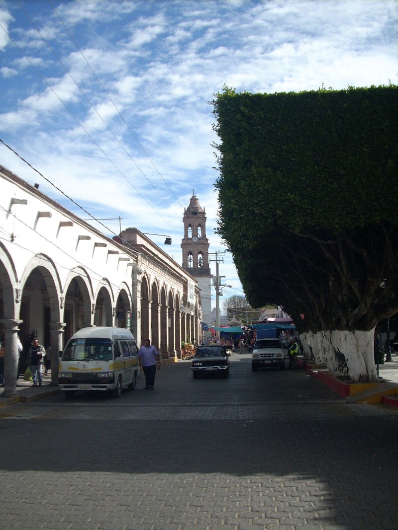 Maravatío, in Michoacan state, Mexico.
Looking east from the c…