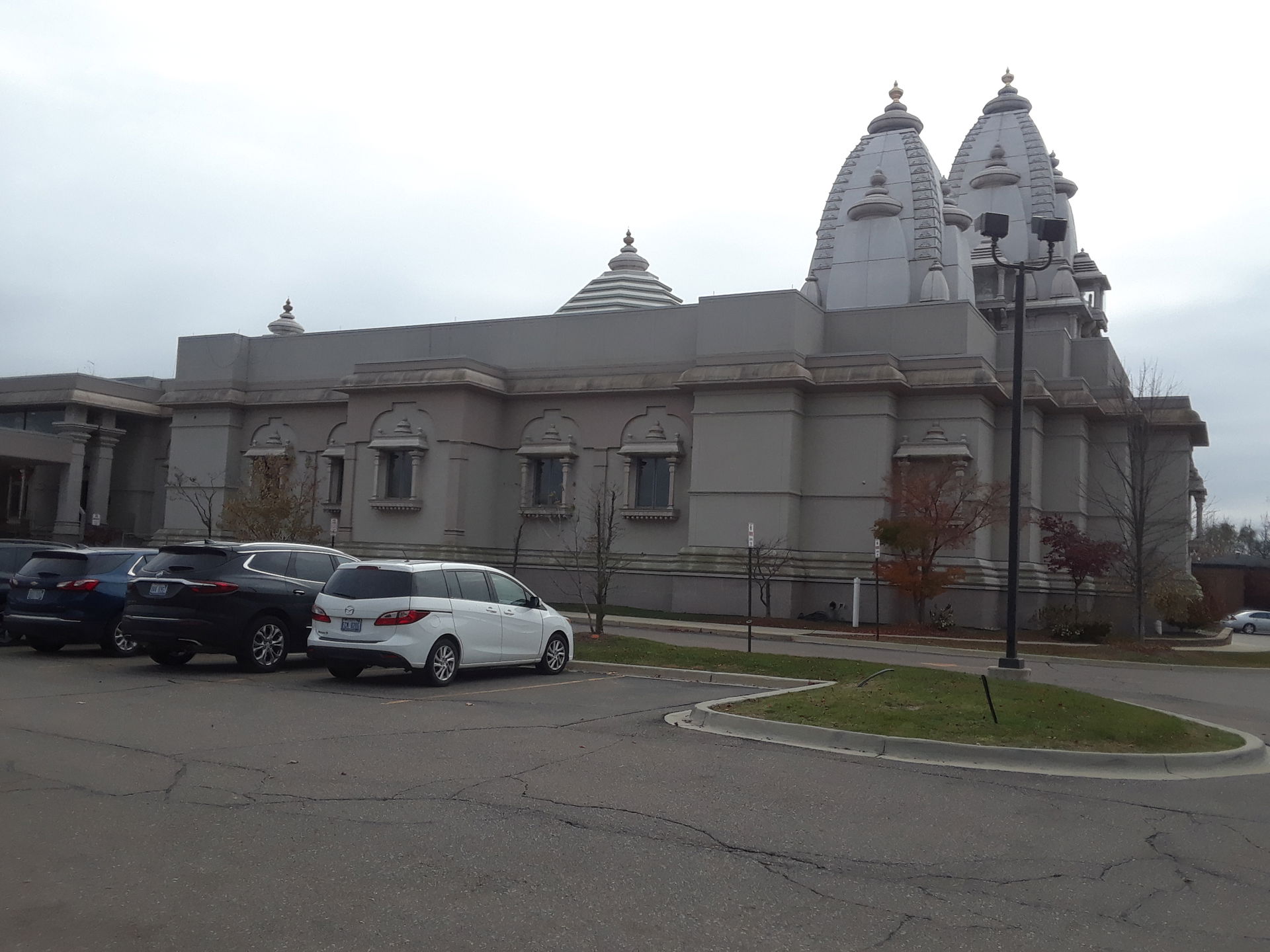 Front side of Bharatiya Temple (Troy), on November 9, 2019, at …