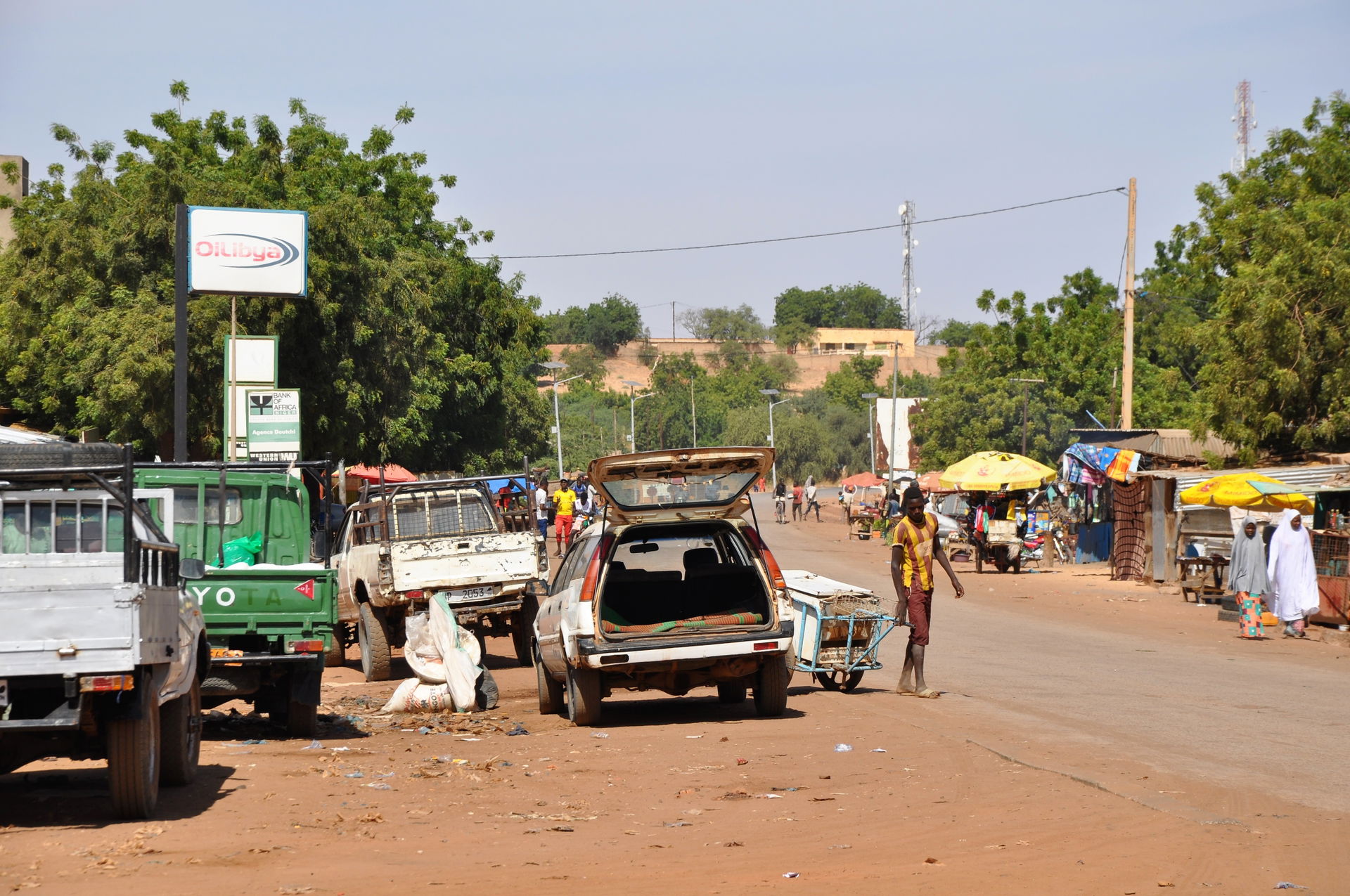 A street scene in the town centre of Dogontdoutchi, Niger (Depa…