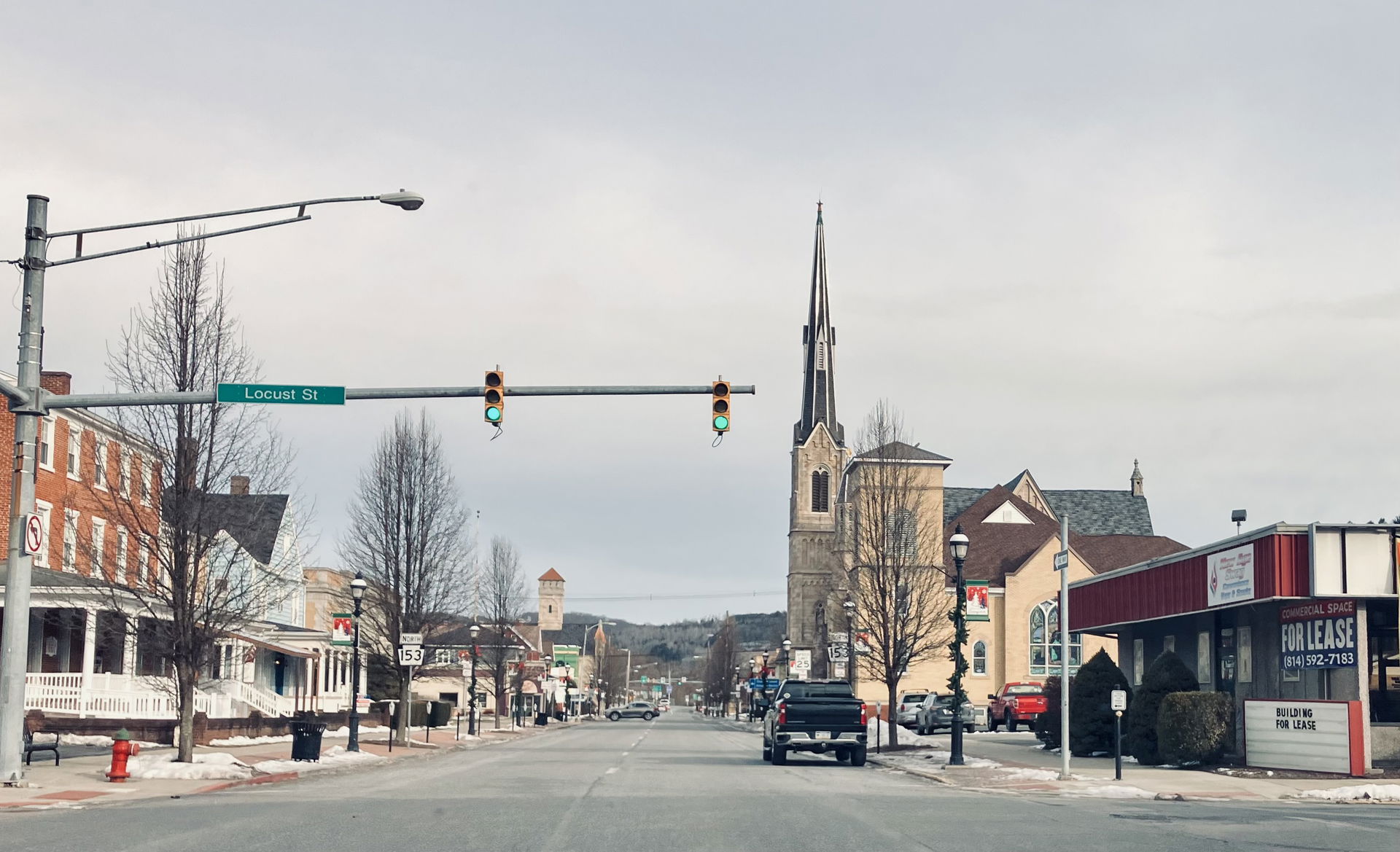 The second street in Clearfield, PA