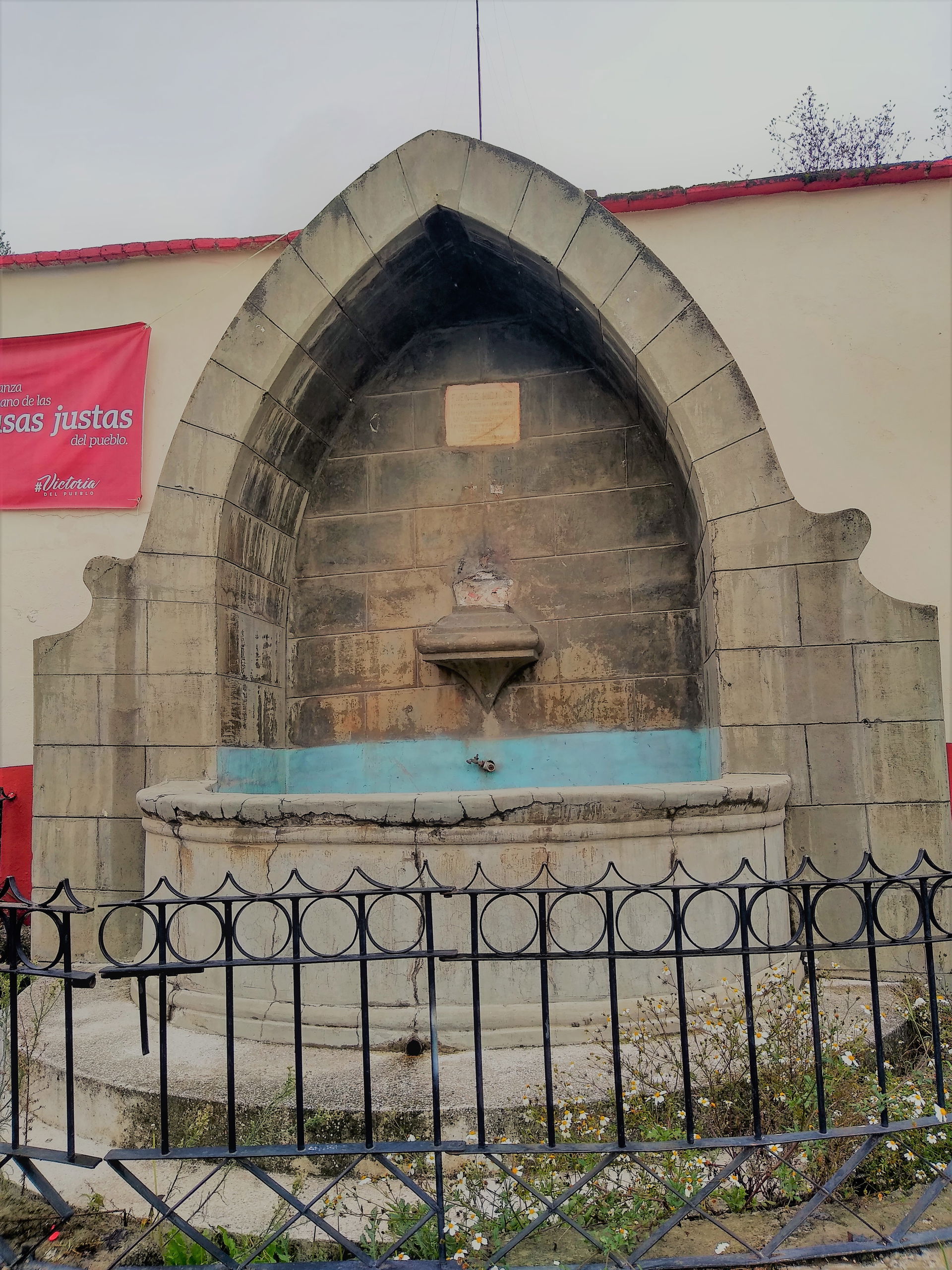 Fuente antigua en Calpulalpan, Tlaxcala