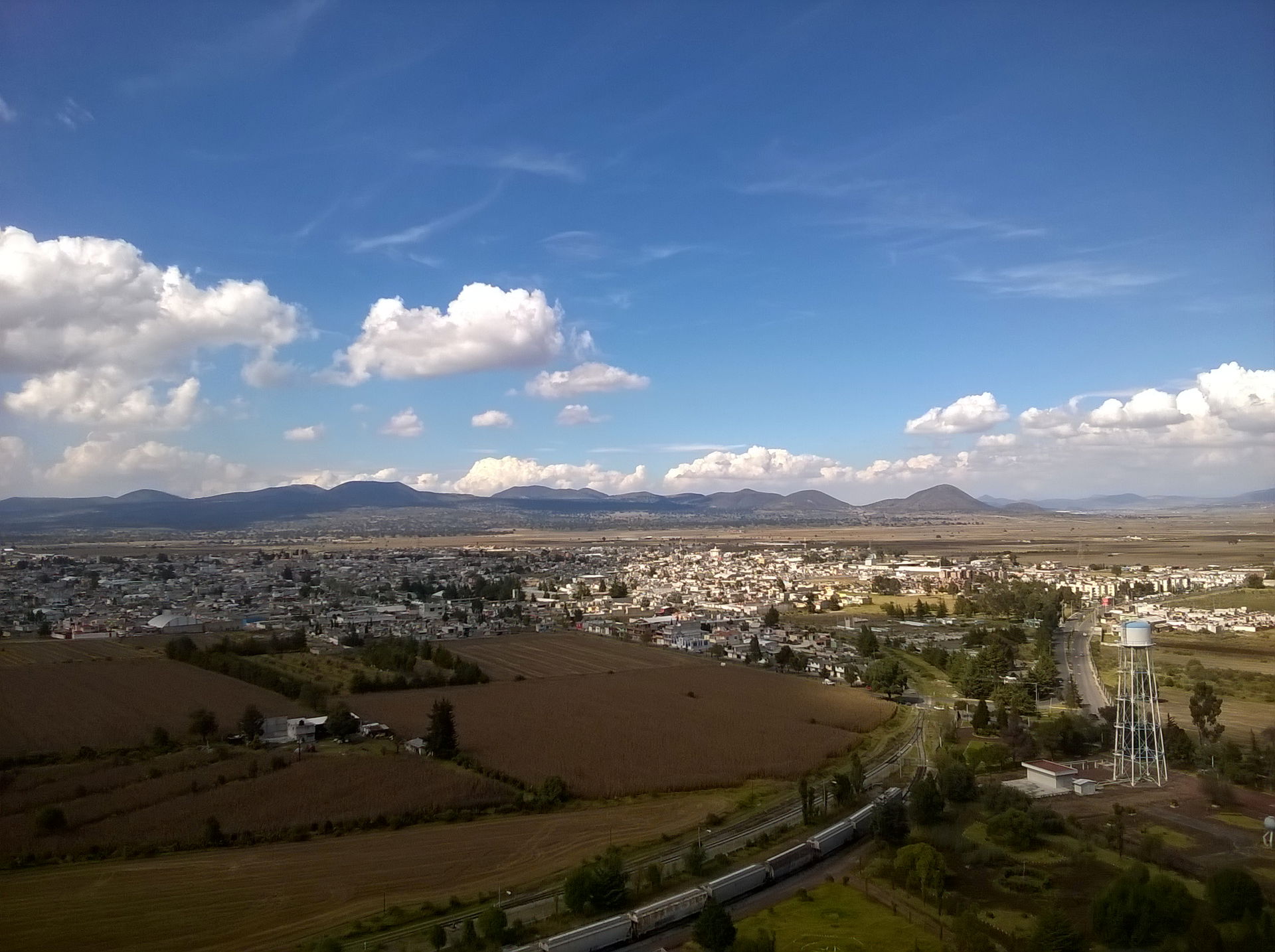 Vista aérea de Calpulalpan, Tlaxcala