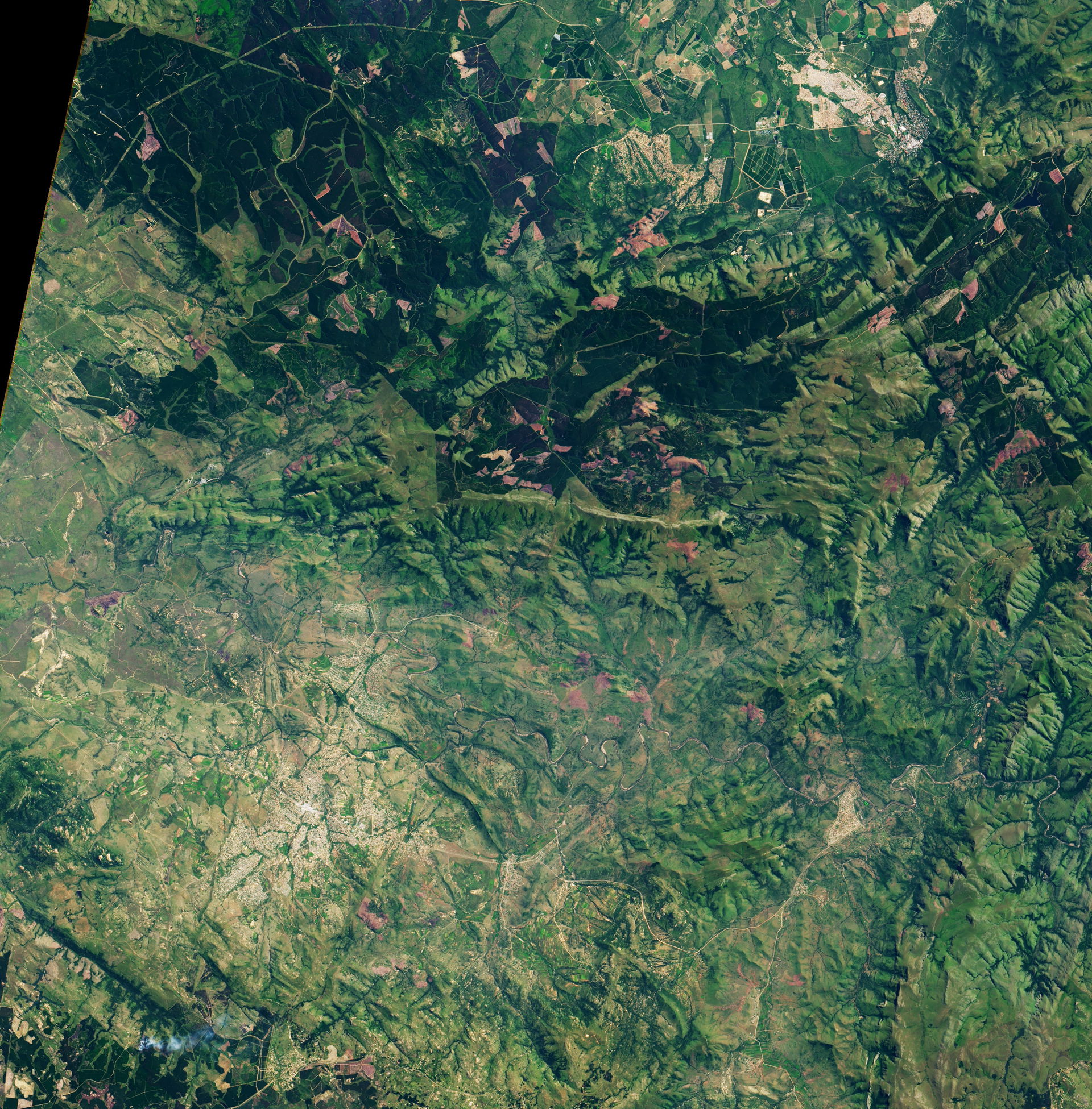 Barberton Makhonjwa Mountains on March 10, 2021. Image acquired…