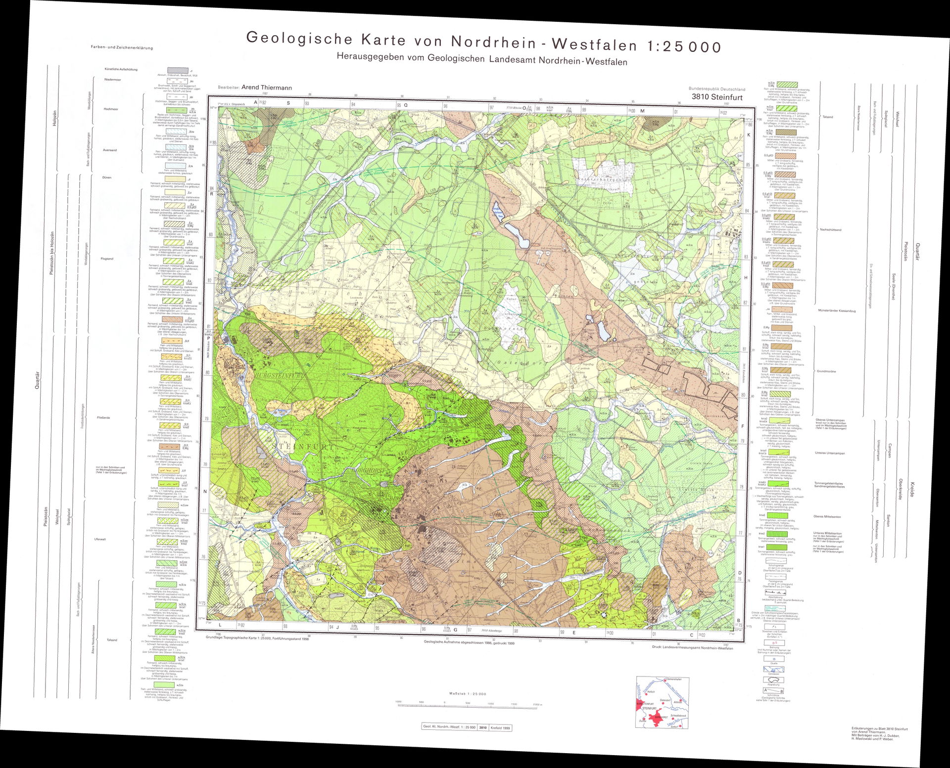 Analoges Kartenwerk der Geologischen Karte von Nordrhein-Westfa…