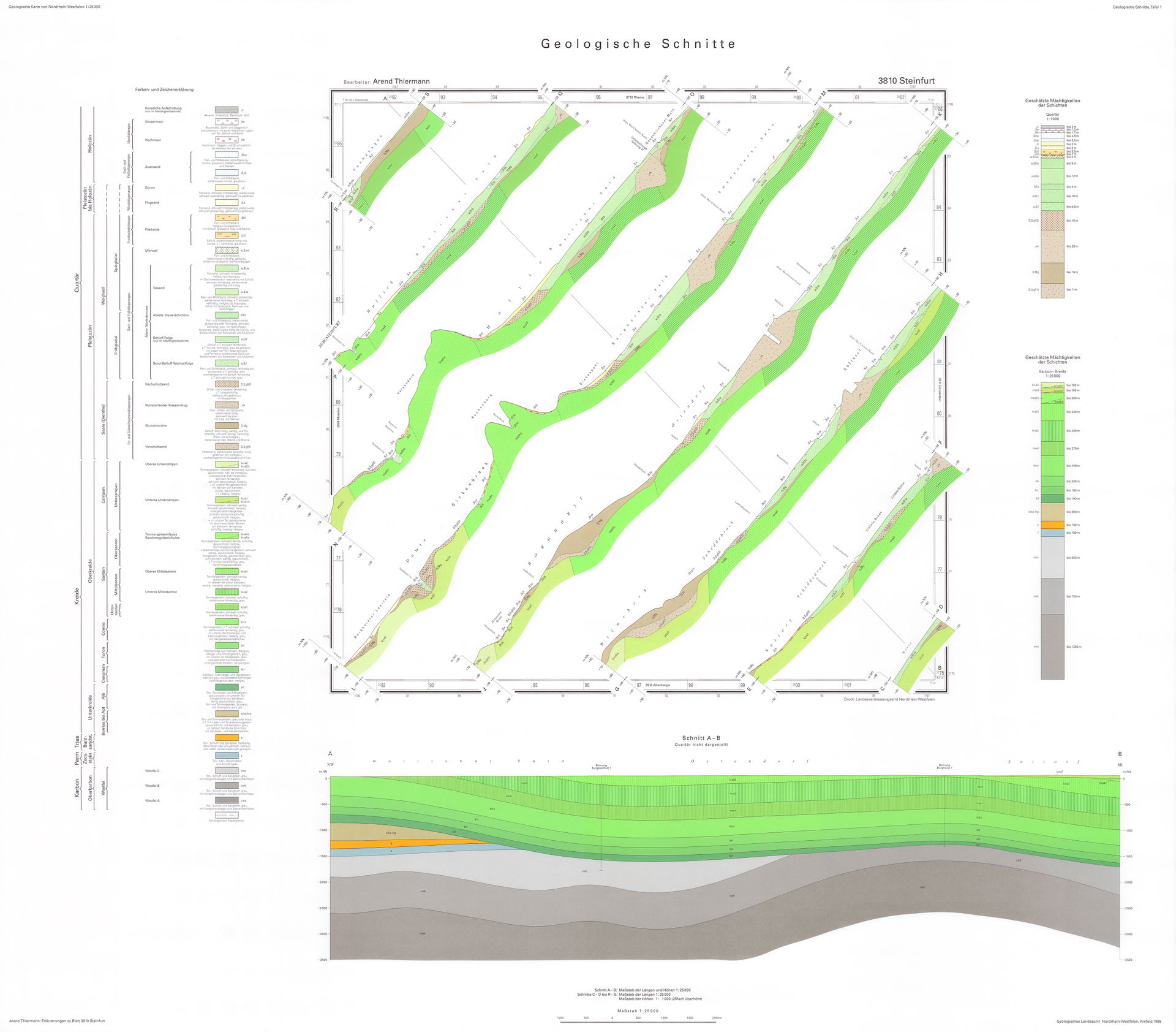 Analoges Kartenwerk der Geologischen Karte von Nordrhein-Westfa…