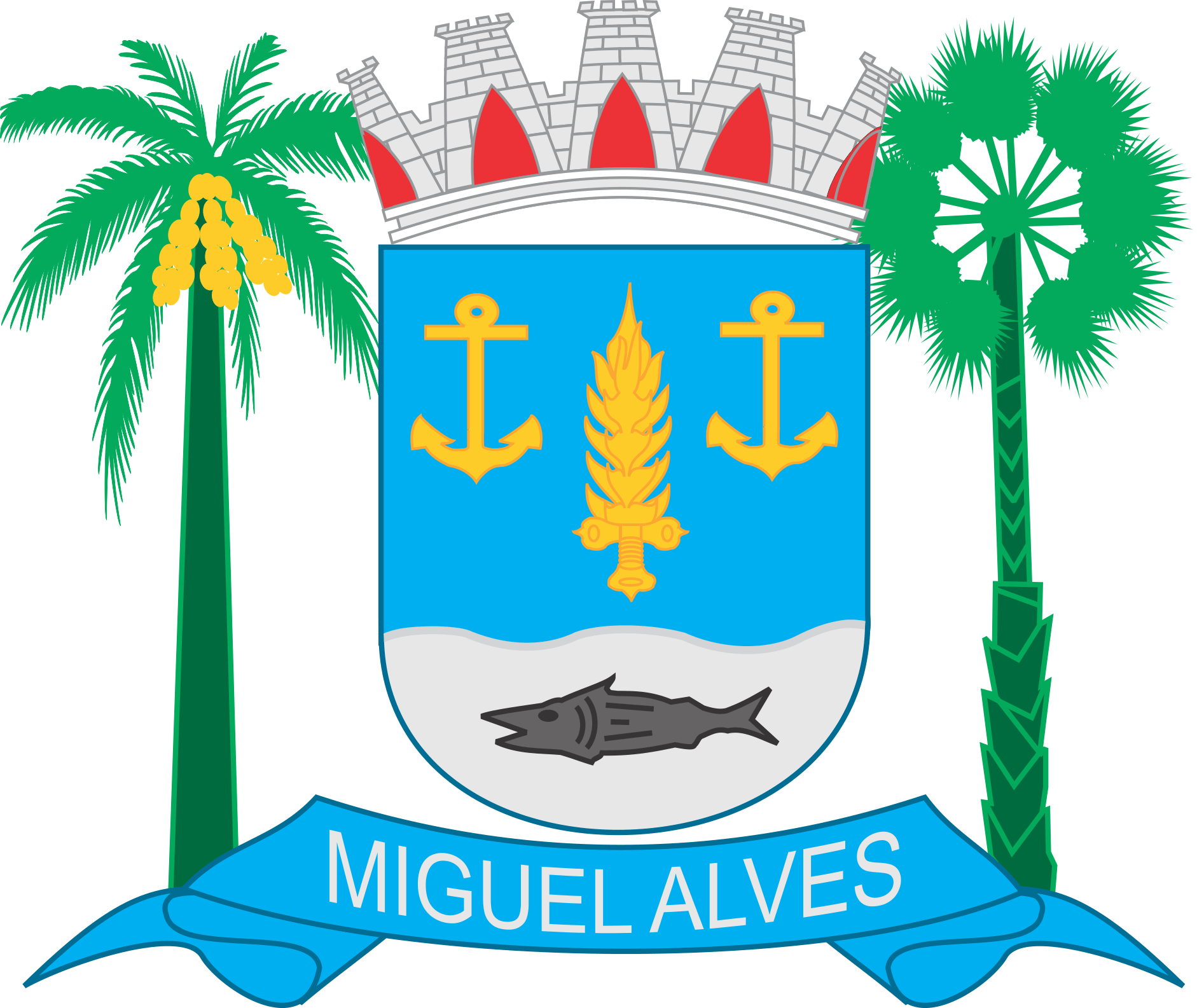 O Brasão é o simbolo máximo do Municipio