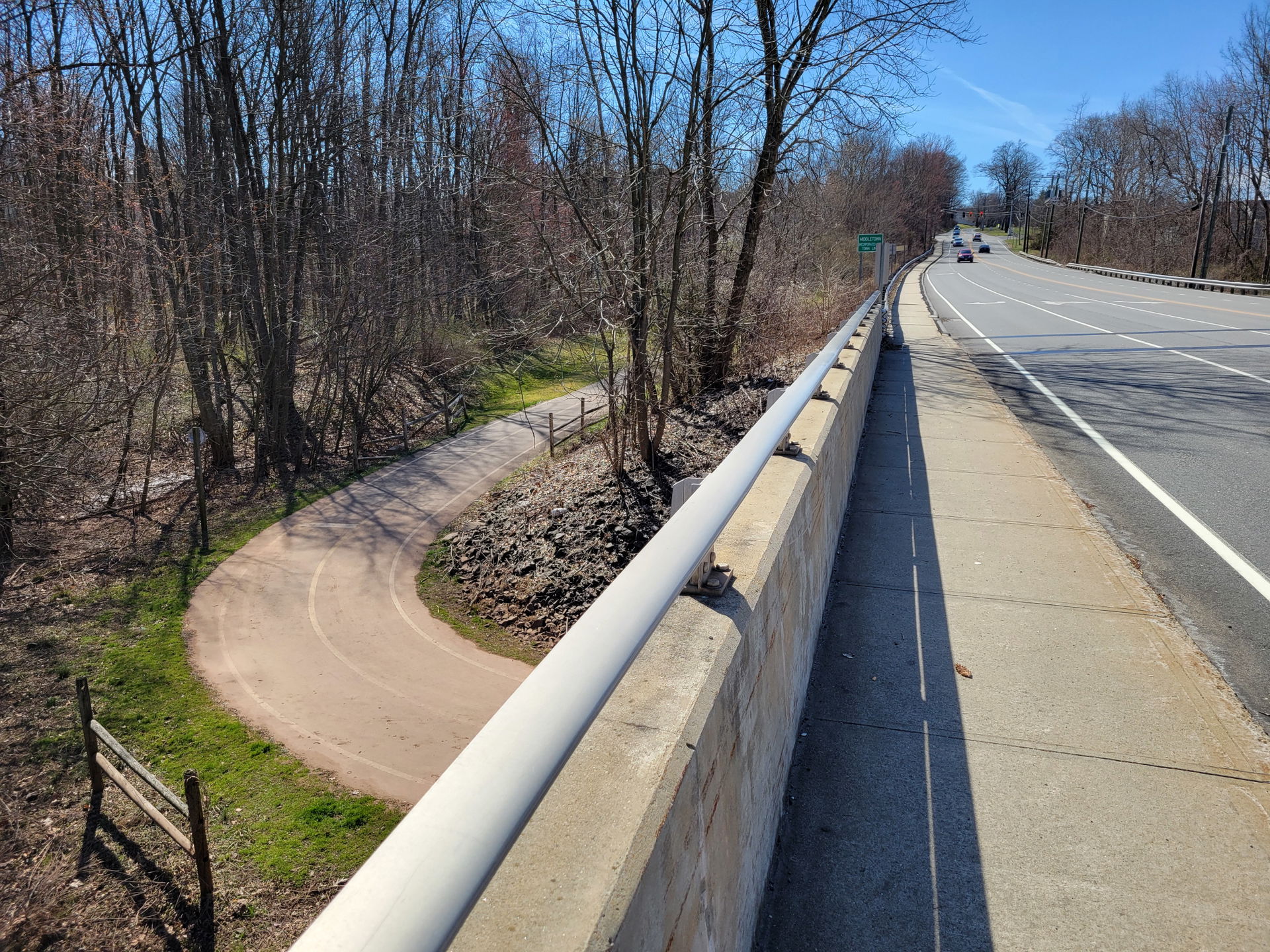 Mattabassett Trolley Trail at CT Route 217, Middletown Connecti…