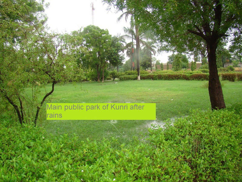 Main park at Kunri after rains