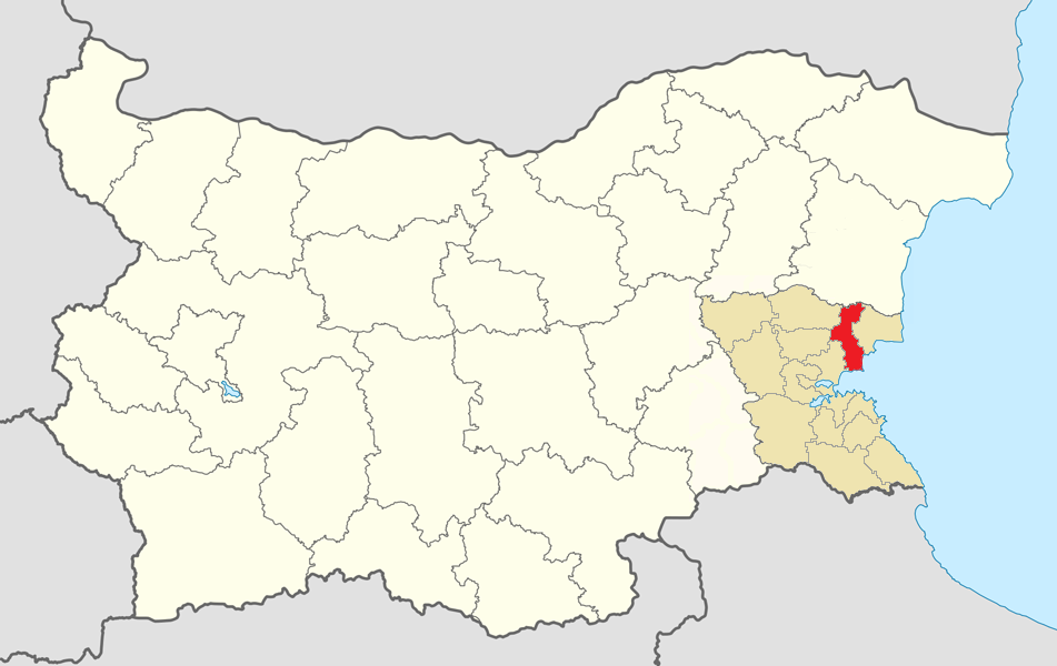 Location map of Pomorie Municipality within Bulgaria and Burgas…
