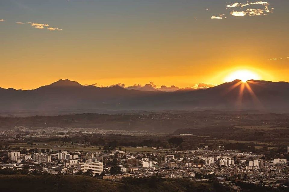Atardecer en Popayán, Cauca