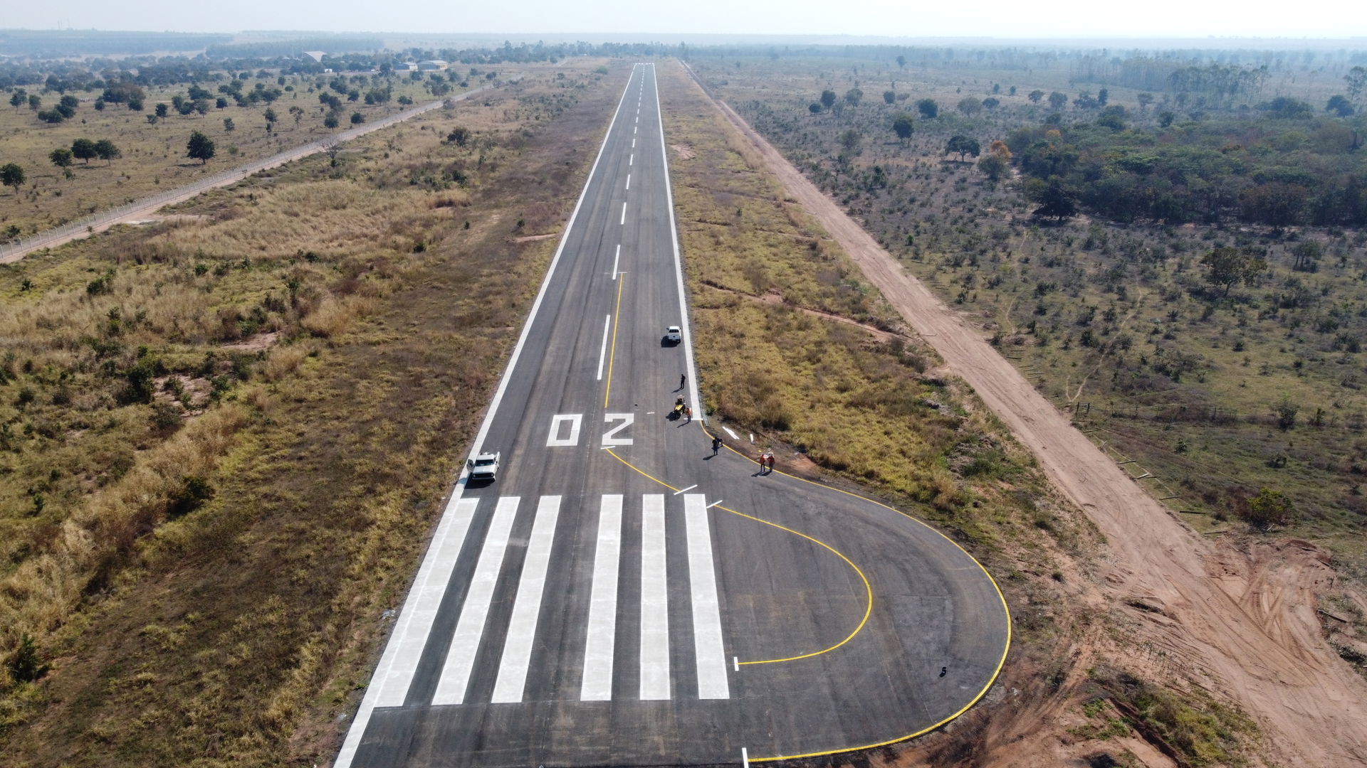Visão geral do Aeródromo de Coxim - SSCI