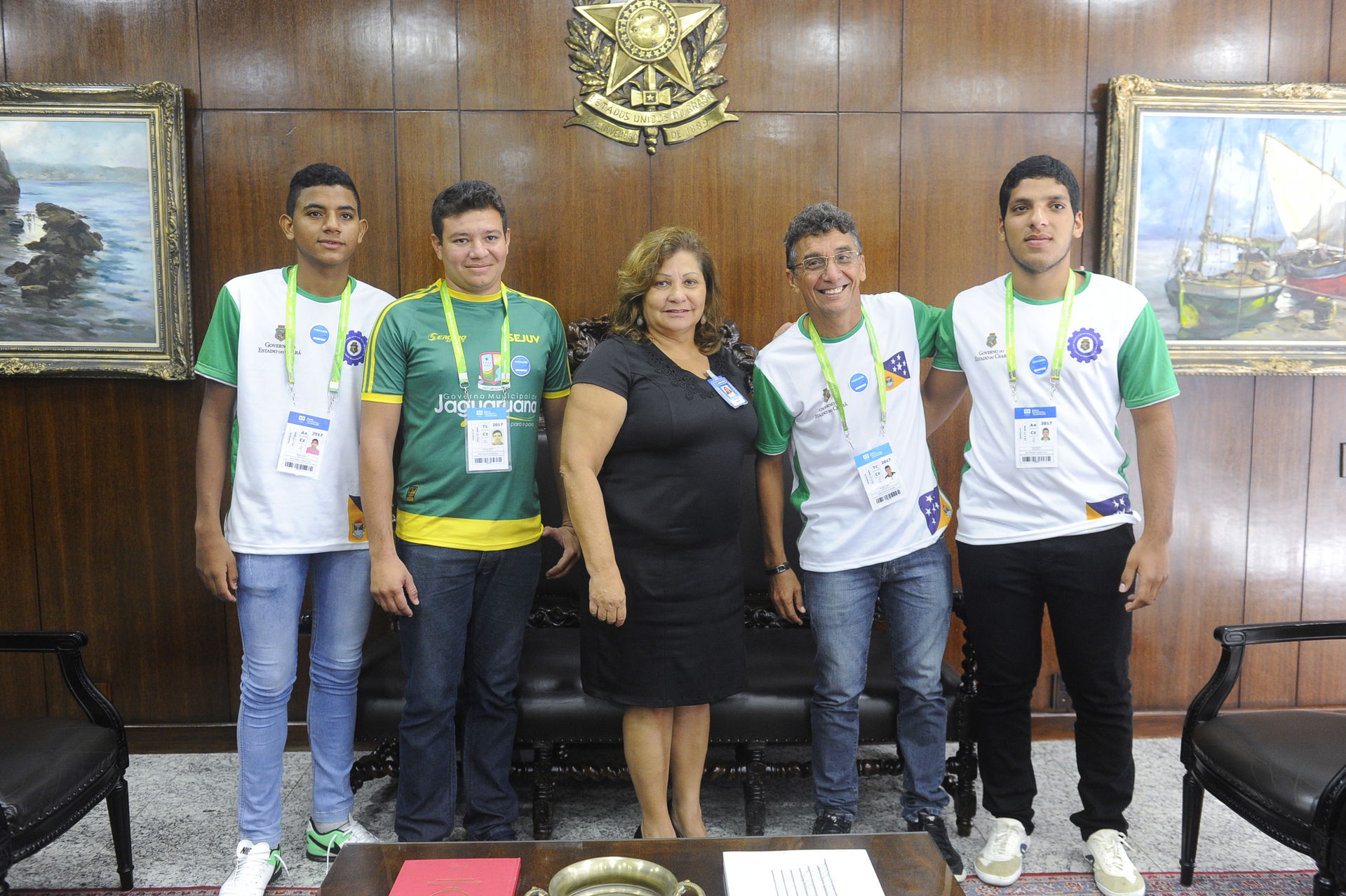 Atletas cearenses competidores nos Jogos Escolares da Juventude…