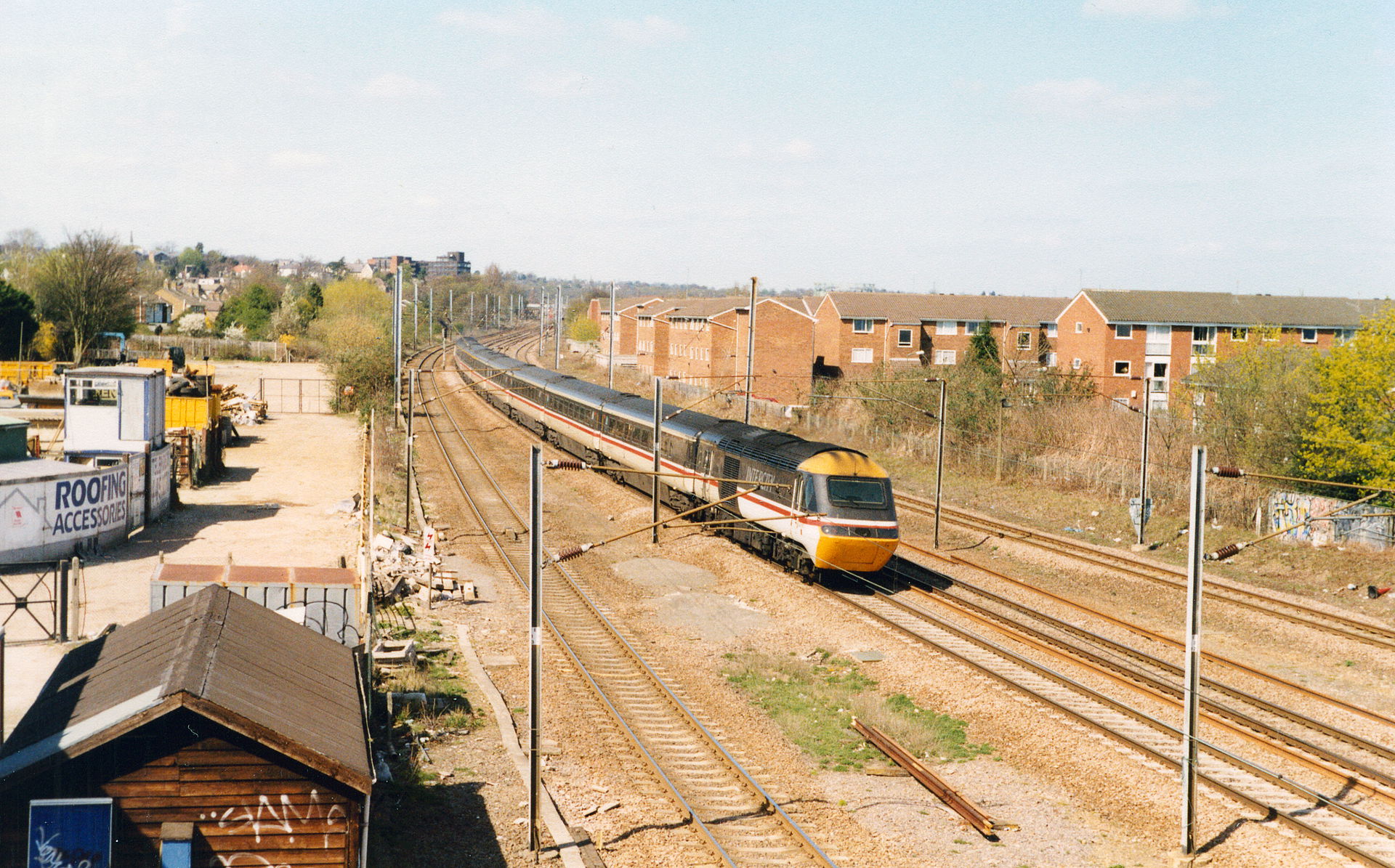 East Coast Main Line just north of Oakleigh Park station, 1991.…