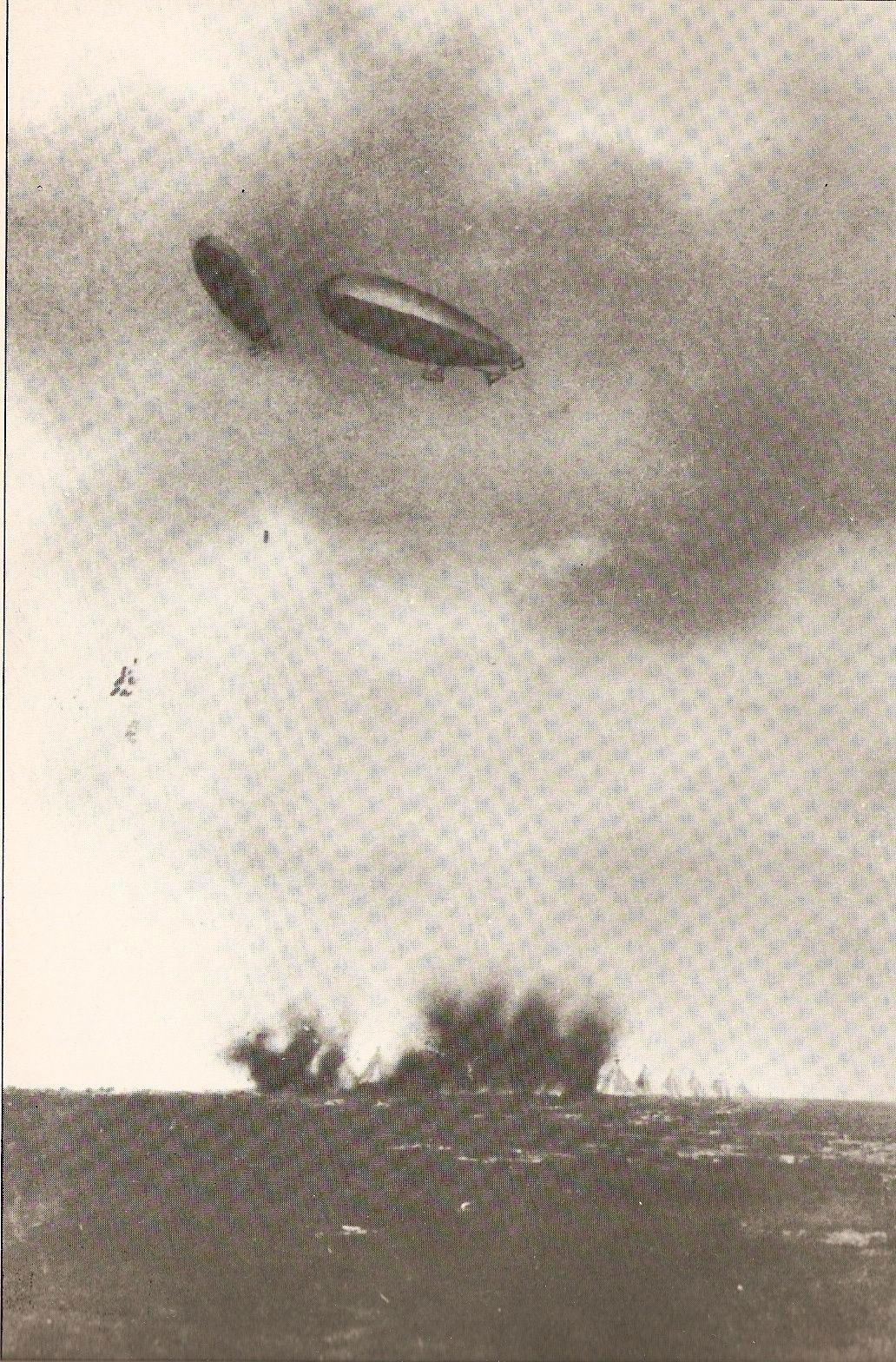 Italian dirigibles bombing Janzur village.
