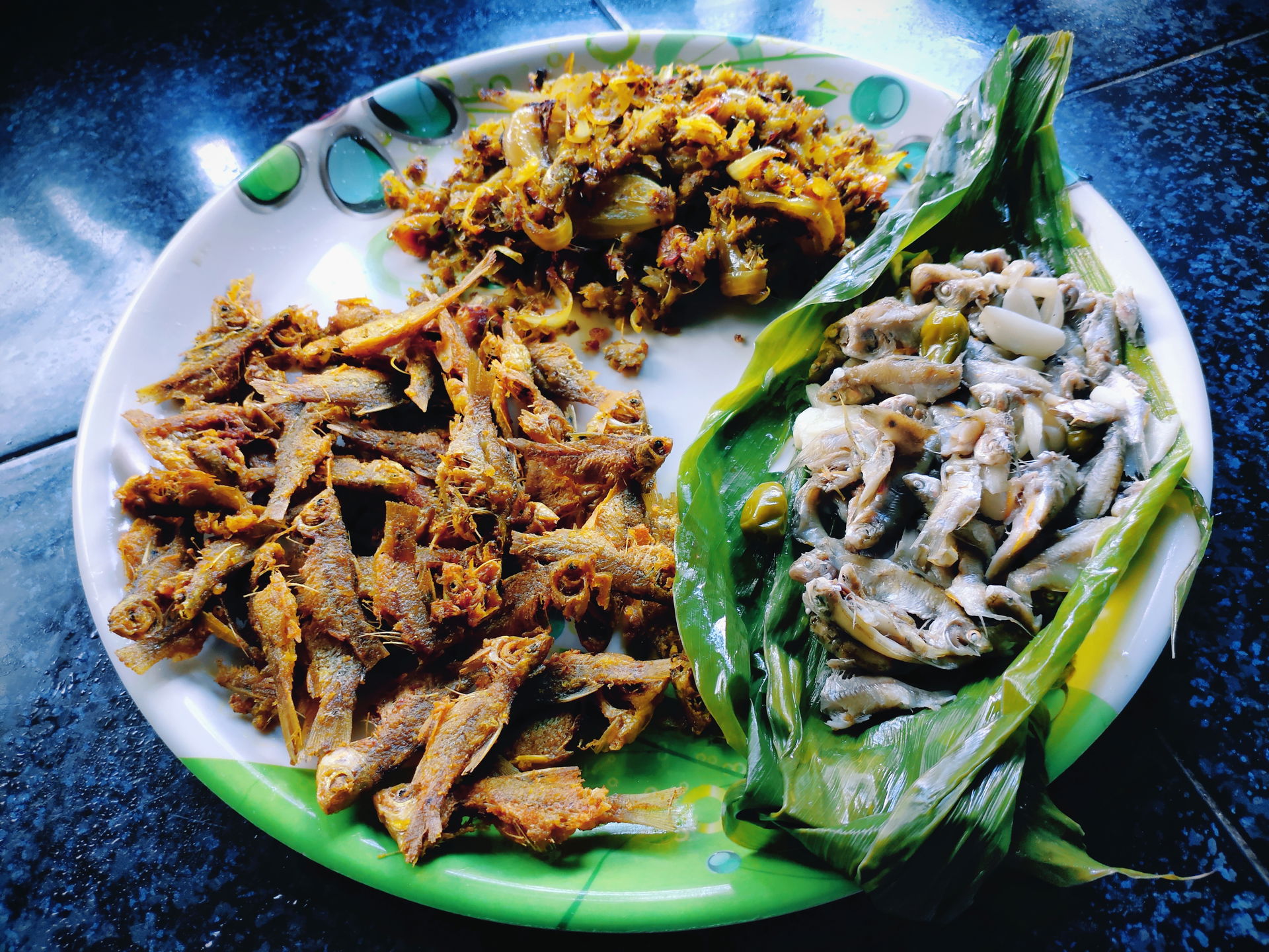 Patot Diya Maas, a traditional Assamese-style small fish steame…