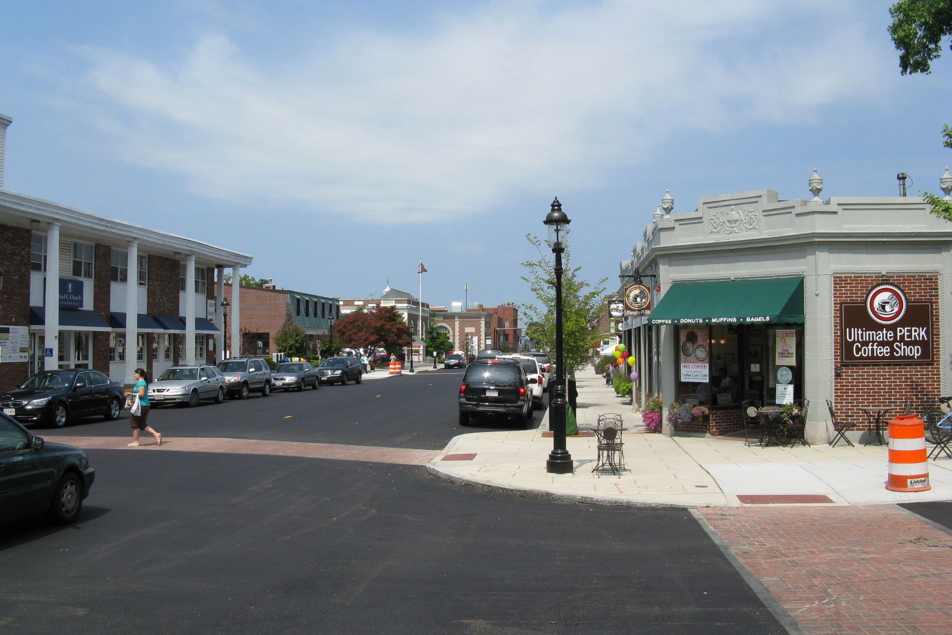 Looking north on Main Street, Andover Massachusetts
