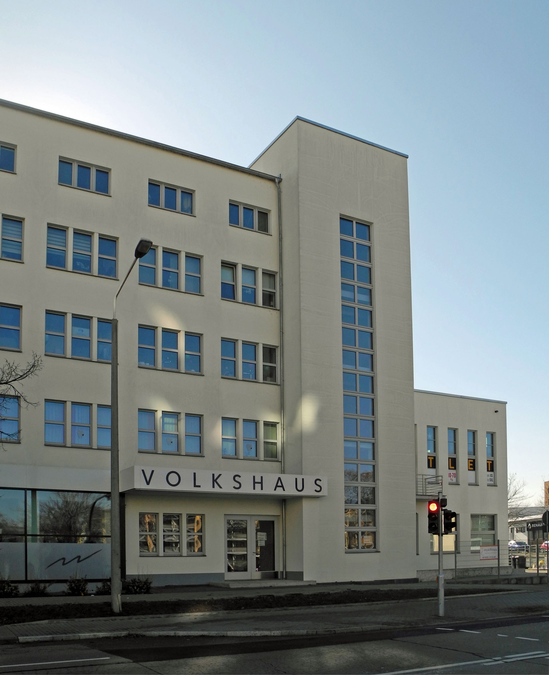 Volkshaus Riesa, ehem. Gewerkschaftshaus, in Riesa, Rudolf-Brei…