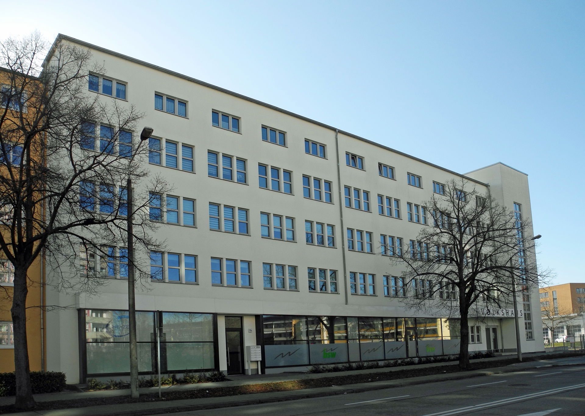 Volkshaus Riesa, ehem. Gewerkschaftshaus, in Riesa, Rudolf-Brei…